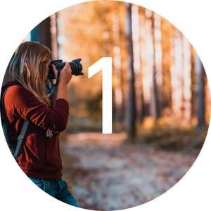 Person holding a cup of coffee and imagining a new life