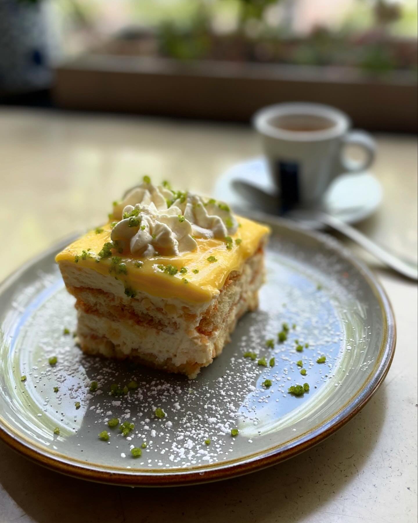 lemon tiramisu &amp; basil sugar | pretty&hellip;pretty&hellip; pretty good #weha #birdieloungect #desserts