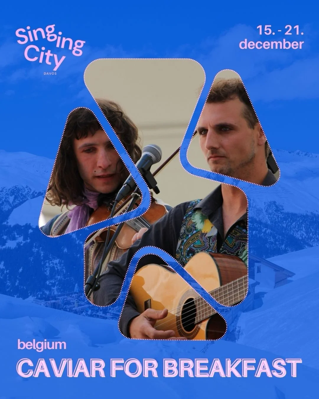 Caviar for Breakfast are about to blow your mind. The duo combine virtuoso opera singing with wild violin riffs and restless dancing. They bring opera from the concert halls to the streets, and offer an experience that makes people stop in their step