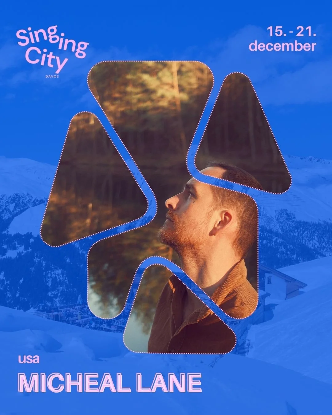 Michael Lane is coming all the way from the USA to warm the streets of Davos with his honest and warm indie folk music. His music blends intimate storytelling with atmospheric production, creating songs that feel both personal and cinematic. 🌠