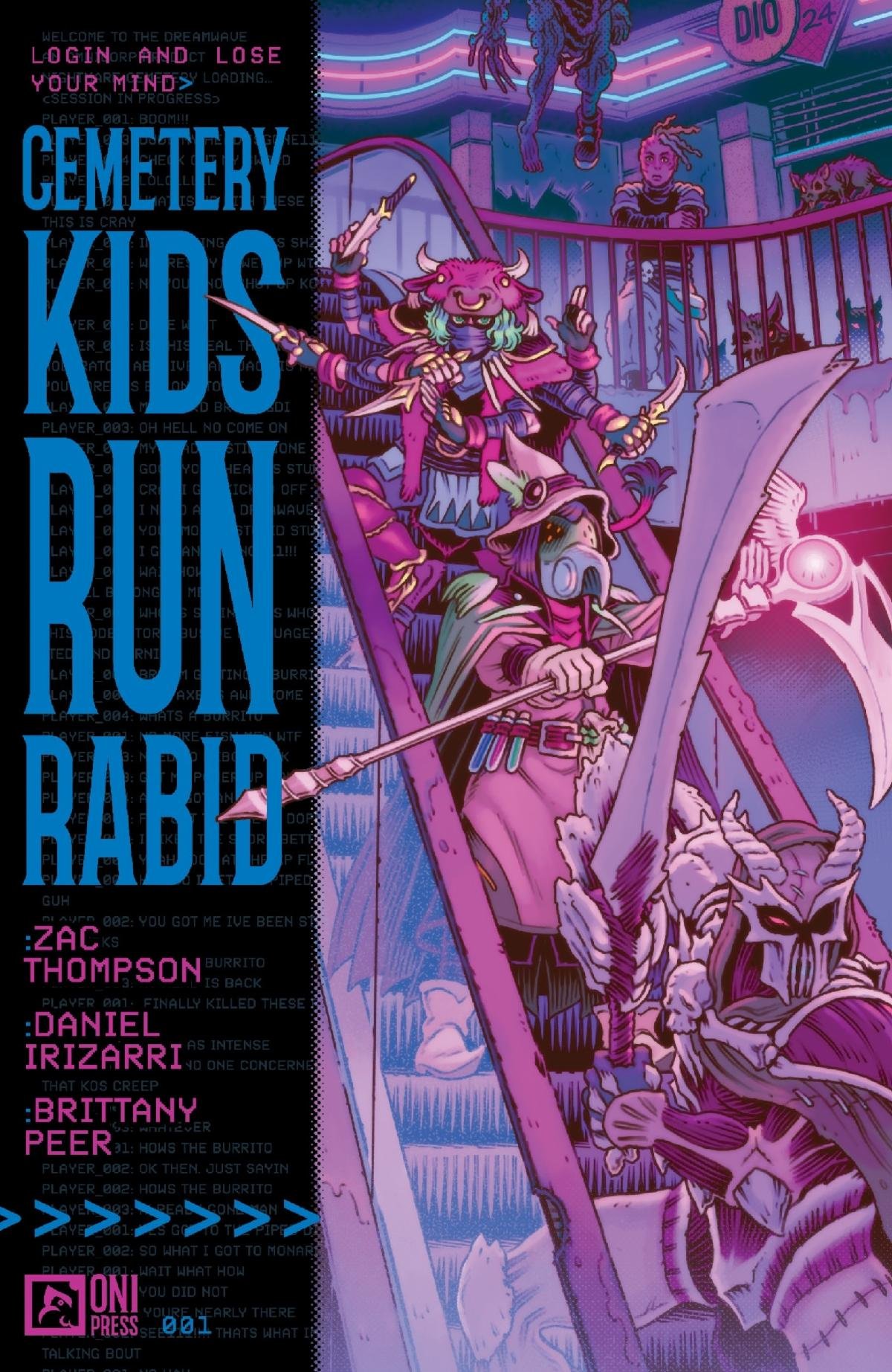 CEMETERY KIDS RUN RABID #1 – Oni's Cyberpunk Horror Hit Returns with a Terrifying New Level from Creators Zac Thompson & Daniel Irizarri in August