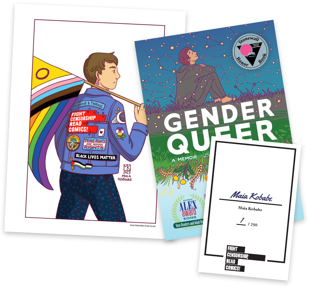 Oni Press Declares “FIGHT CENSORSHIP, READ COMICS” with Exclusive GENDER QUEER Merchandise from Creator Maia Kobabe 