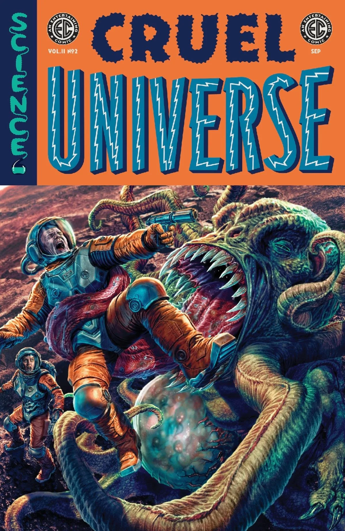 First Look: Feel Your Brain Matter Boil in EC Comics’ Cruel Universe 2 #2 – On Sale in September!