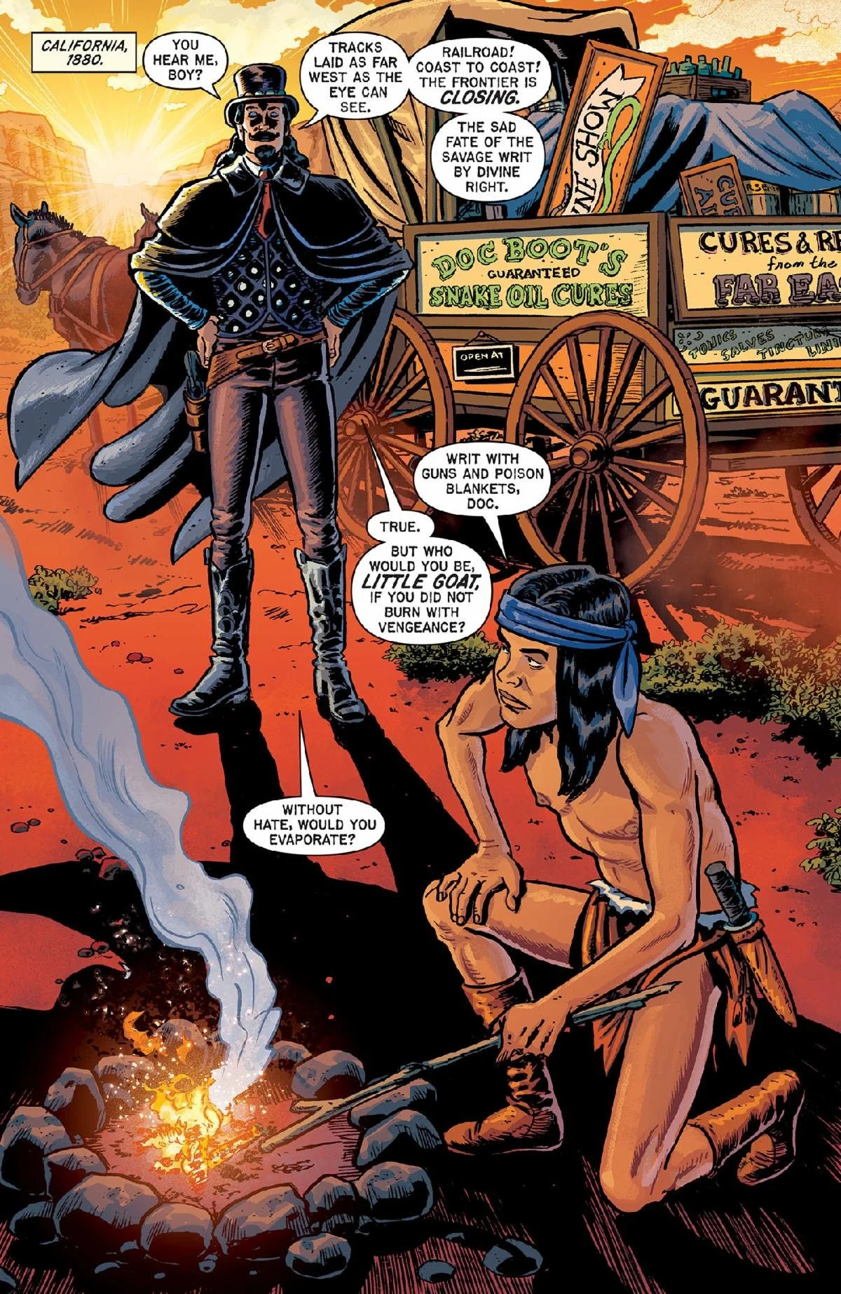 First Look: EC Comics’ OUTLAW SHOWDOWN #1 Paints the Town Red in October!