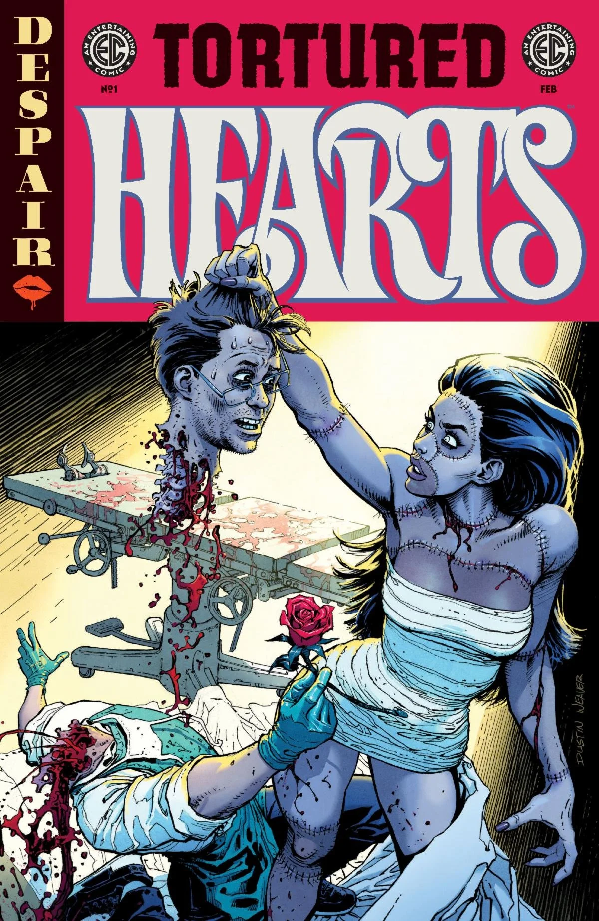 FIRST LOOK:&nbsp;Oni Press Delivers a Vicious Valentine in EC Comics’ TORTURED HEARTS # 1– On Sale February 11th!