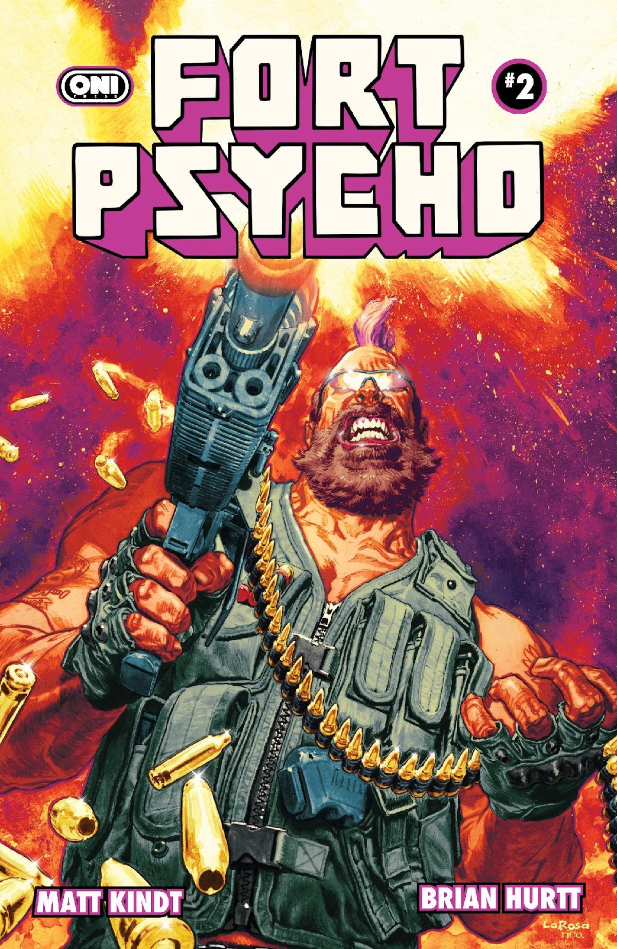 Ahead of His Retrospective Art Book CARBON BASED: THE ART OF LEWIS LaROSA, Comics Master Lewis LaRosa Unleashes Explosive Covers for FORT PSYCHO From Co-Creators Matt Kindt &amp; Brian Hurtt