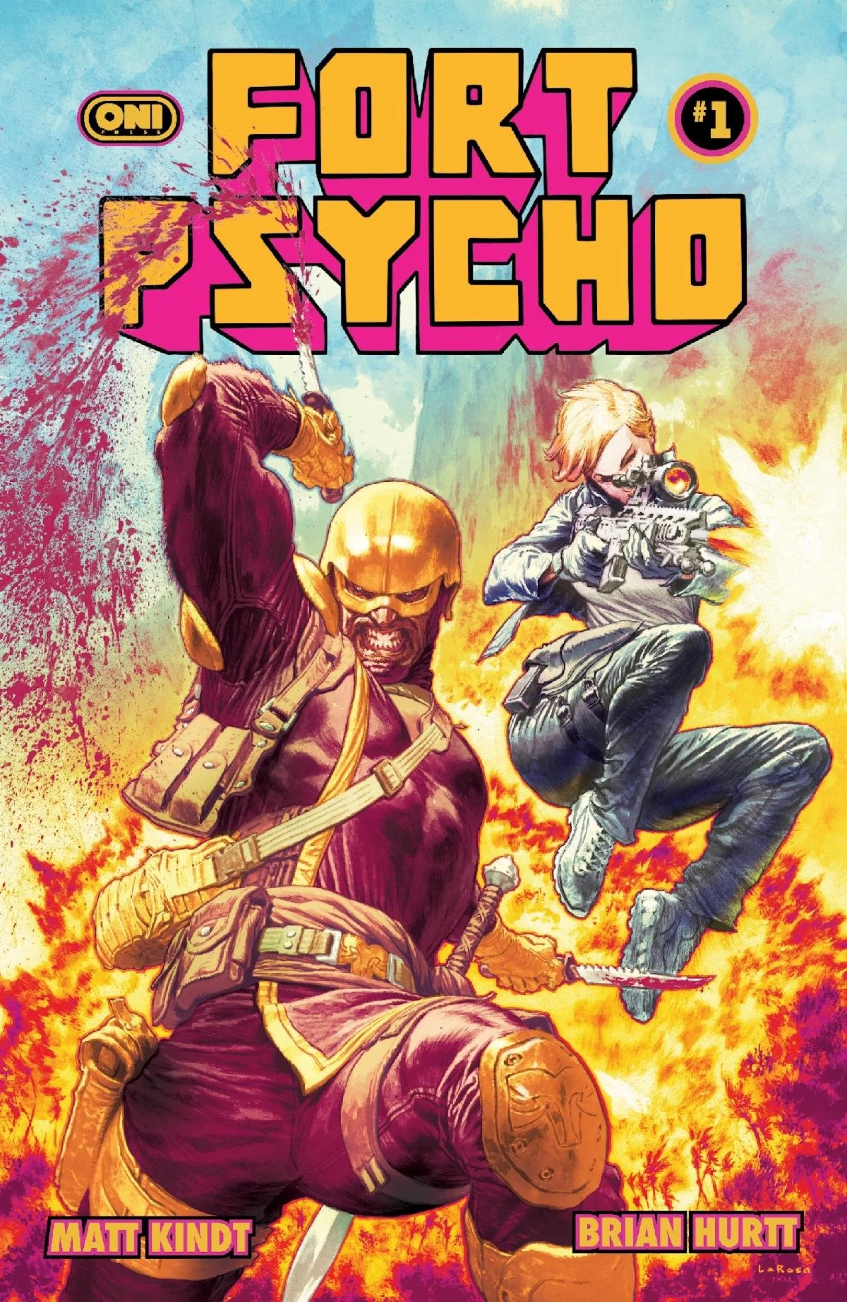 Comics Juggernaut Lewis LaRosa Joins FORT PSYCHO #1 with Co-Creators Matt Kindt &amp; Brian Hurtt for Highly Flammable Cover Run