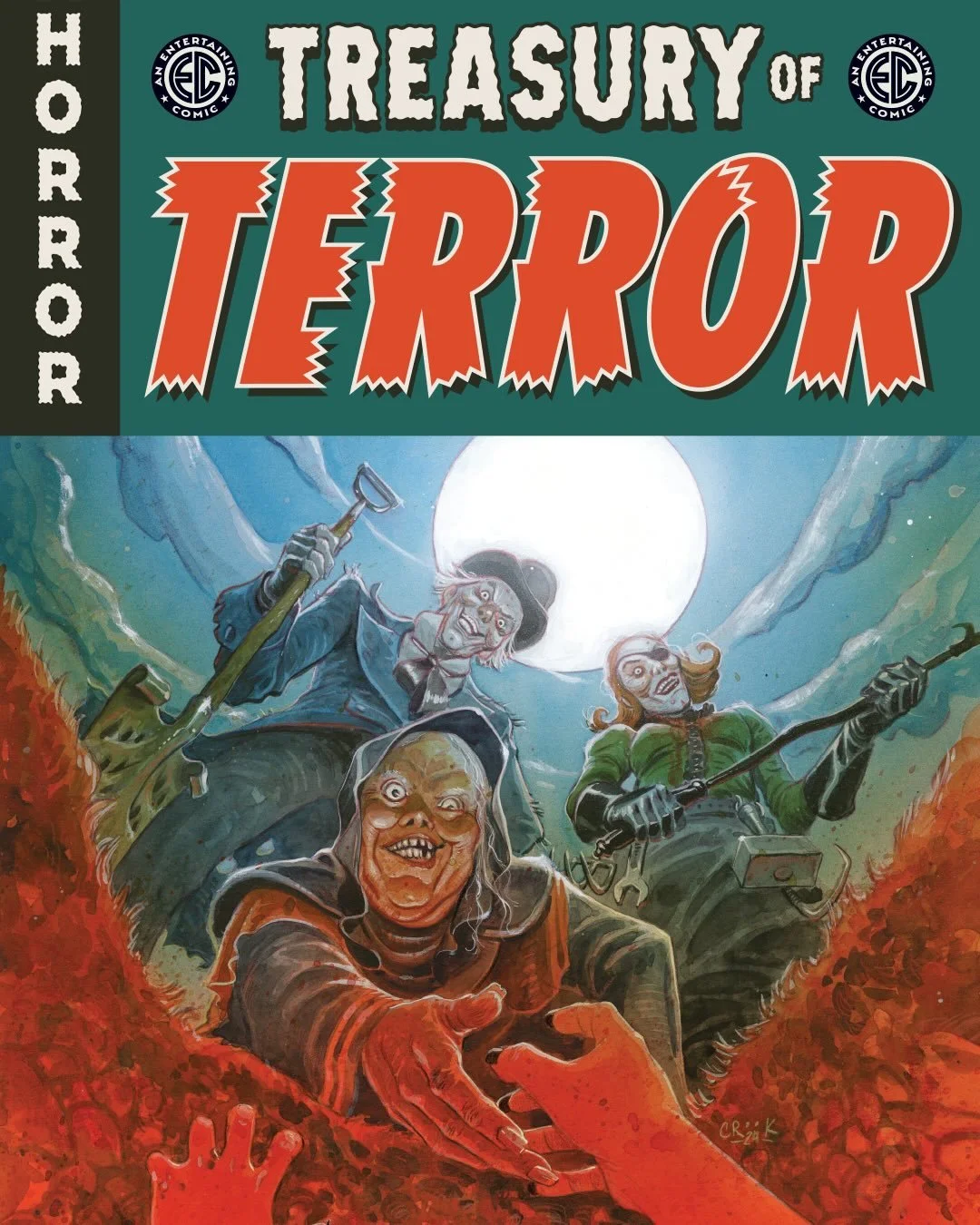 🪦EC COMICS TREASURY OF TERROR VOL. 1 &ndash; Coming in September! 🪦

Now for the first time&hellip; celebrate the best and most fiendish stories of EC Comics&rsquo; blockbuster resurrection in a treasury-sized testament to torment!🪏

Containing a 