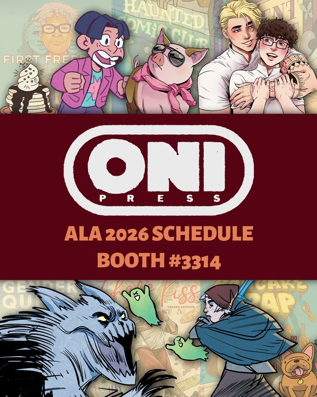 ⭐️Come see @onipress at ALA in Chicago this weekend!⭐️

Visit booth #3314 to meet some of our fantastic creators such as @angeliquerocheofficial, @gwnorthy, @redgoldsparks, @jamarmel, @joshwtierney, @stephy_scribble, @oliviacbriggs, @laurendavisdraws