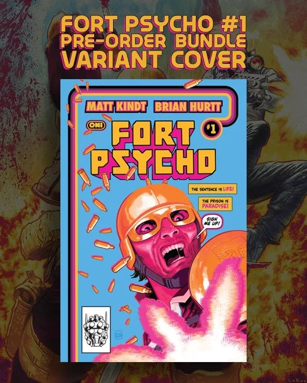 💥Last chance to pre-order the special 12 Issue bundle of FORT PSYCHO and receive a special reward: FORT PSYCHO #0 &mdash; a limited-edition, 13th issue of the explosive new action epic from superstar writer Matt Kindt (Mind MGMT, BRZRKR) and acclaim