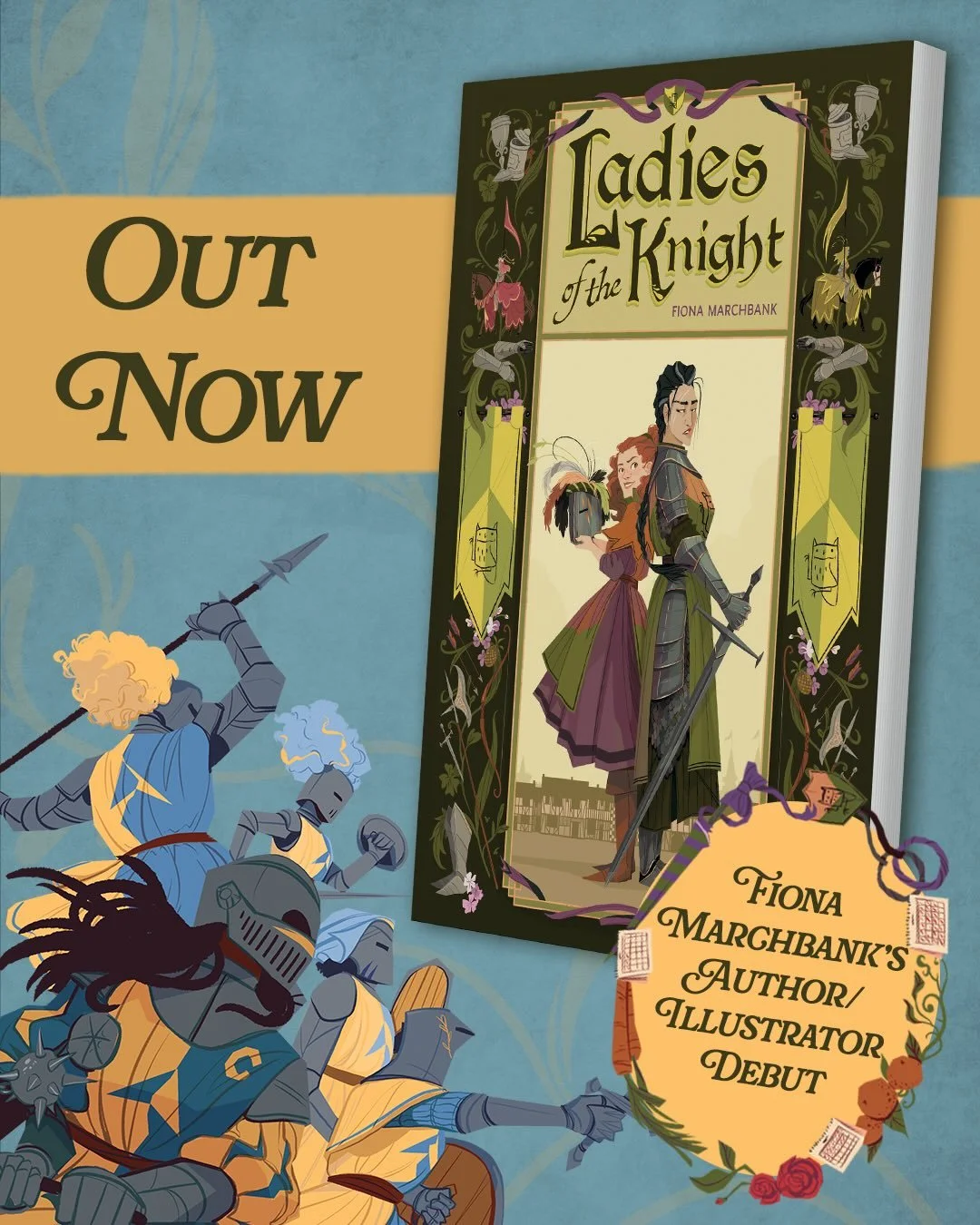 ⚔️LADIES OF THE KNIGHT IS OUT NOW⚔️

Serafina is the best knight around, no question. She&rsquo;s so good that she&rsquo;s getting bored and reckless in her jousts. It doesn&rsquo;t help that everyone is mesmerized by Aethelberg, her ✨sparkling✨ riva
