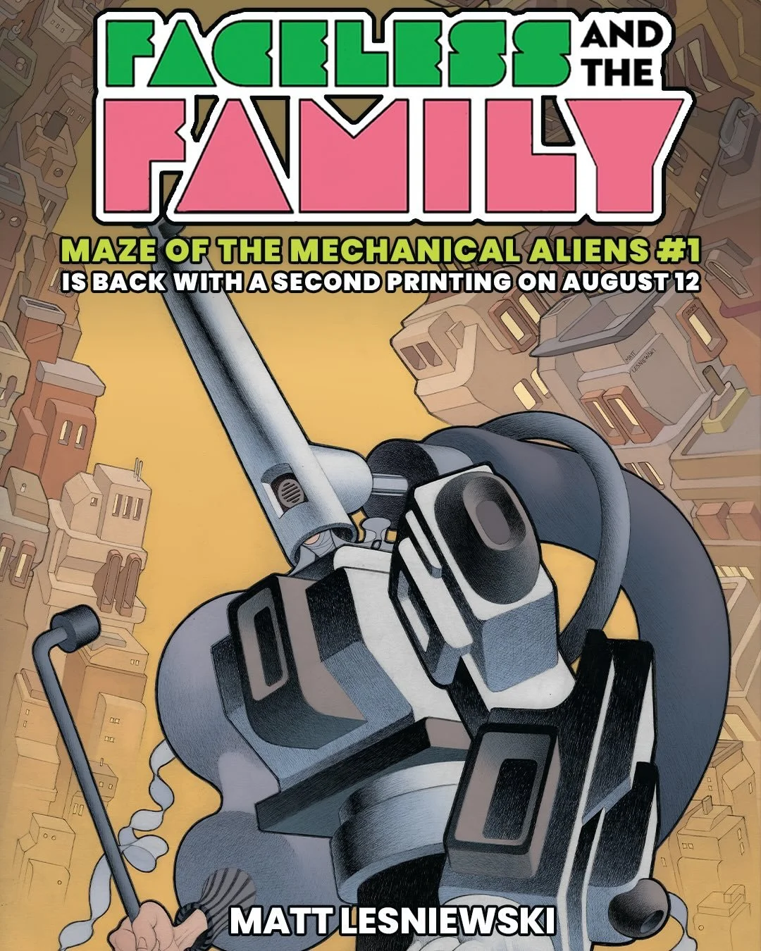 From the Eisner Award-nominated cartoonist of CRIMSON FLOWER and THE FREAK&hellip;

⚙️Experience Lesniewski&rsquo;s powerfully intricate artwork and gripping sci-fi odyssey alongside the series&rsquo; second issue on August 12th⚙️

FACELESS AND THE F