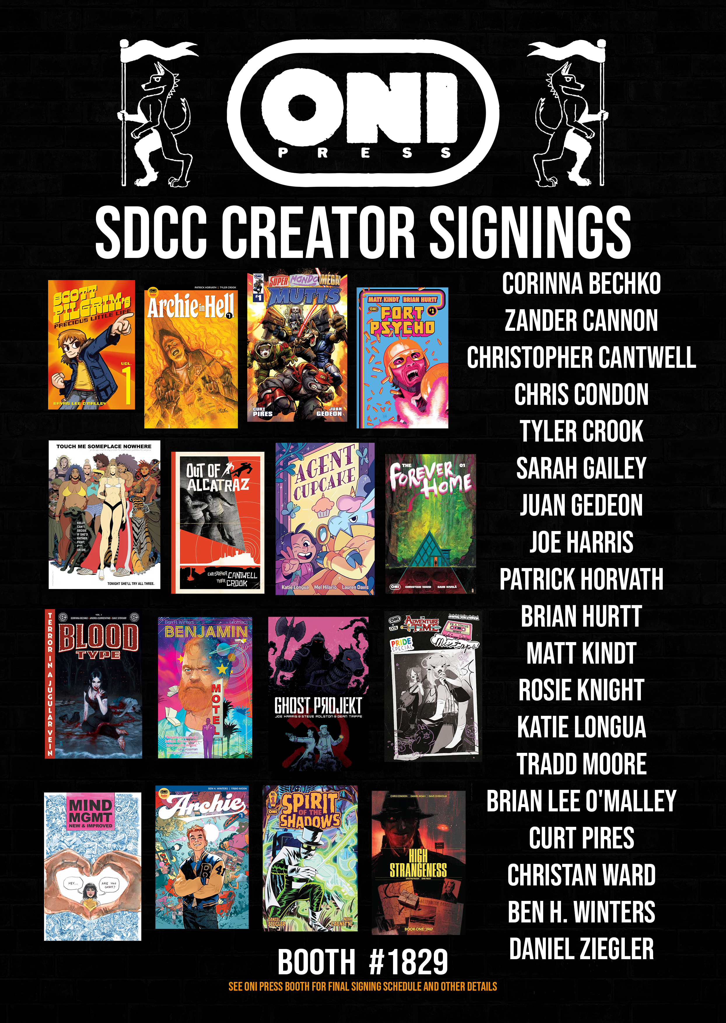 oni press at san diego comic-con: panels &amp; signings