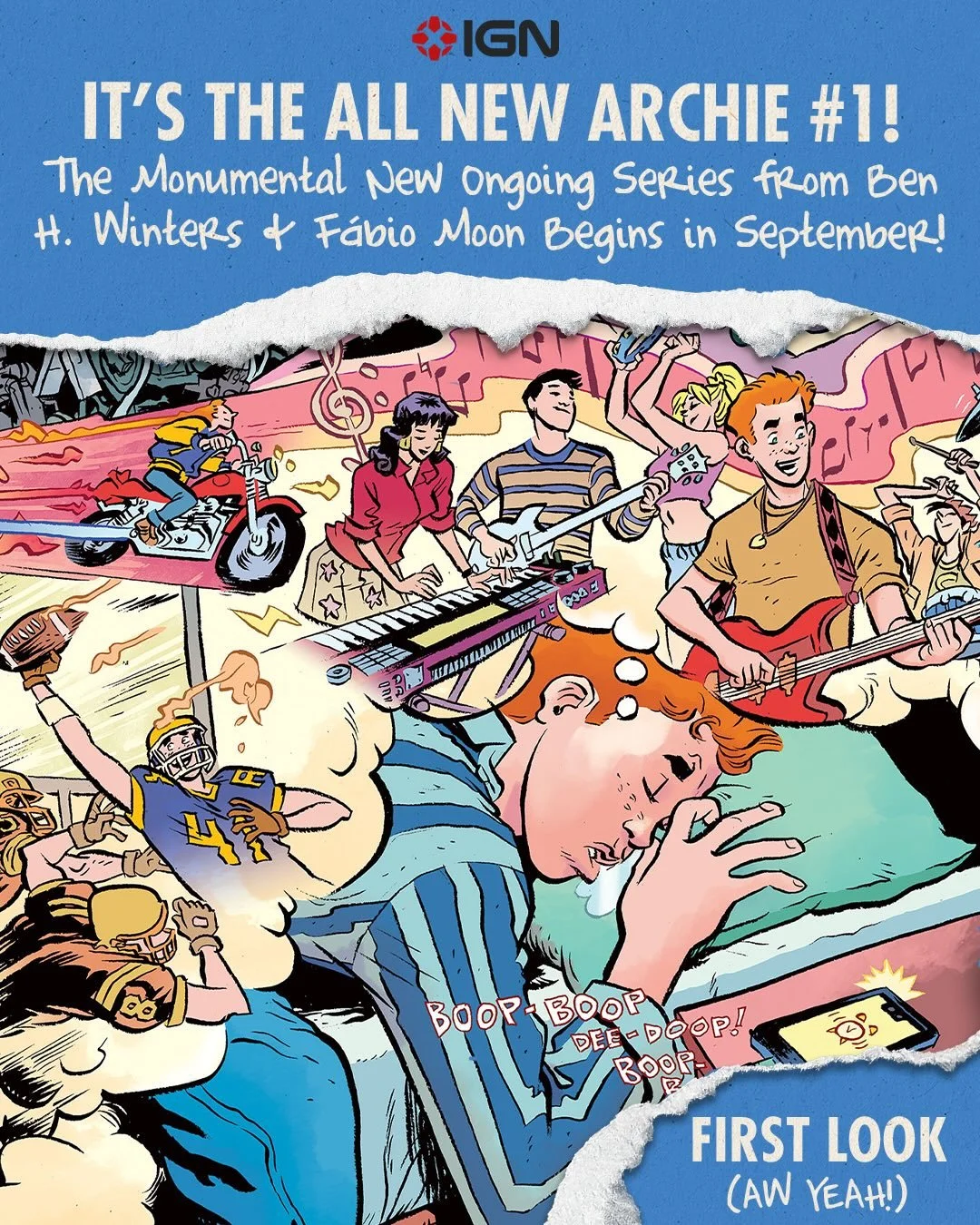 ‼️See inside ARCHIE #1 for the very first time!‼️

ARCHIE #1 &ndash; the star-studded first issue of 2026&rsquo;s milestone publishing initiative&ndash; is getting even bigger with an earnestly extra-sized, 40-page debut issue on September 2nd!⚡️

[ 