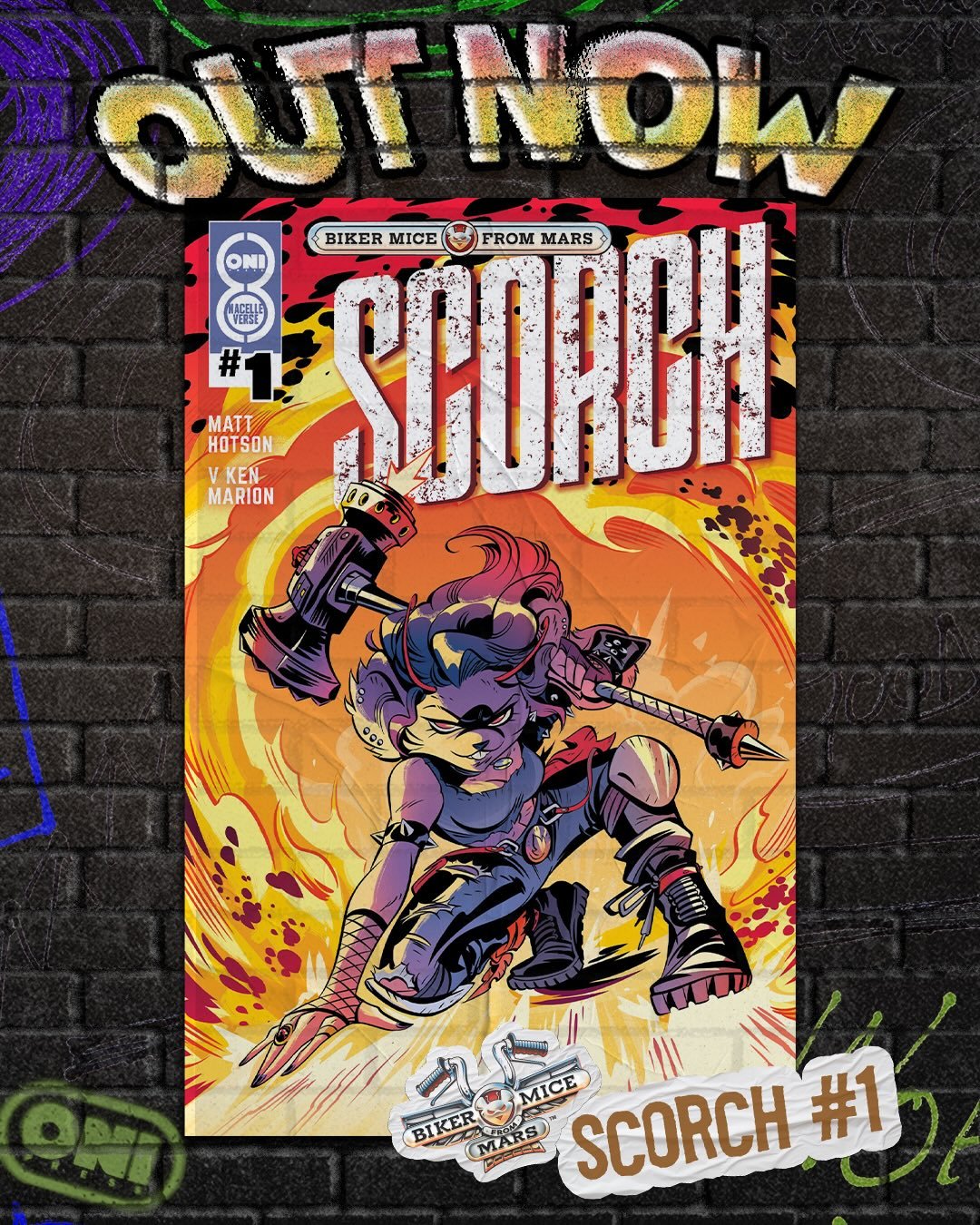 ‼️OUT NOW‼️

🔥BIKER MICE FROM MARS: SCORCH #1🔥
✍️: @matt__hotson 
🖼️: @vkenmarion 
Cover A: @tiredsai 

🎞️ADVENTURE TIME: QUADRUPLE FEATURE #2🎞️
✍️: @marikotamaki 
🖼️: @brenda_e_hickey 
Cover A: @brenda_e_hickey 

✋FACELESS AND THE FAMILY: MAZE