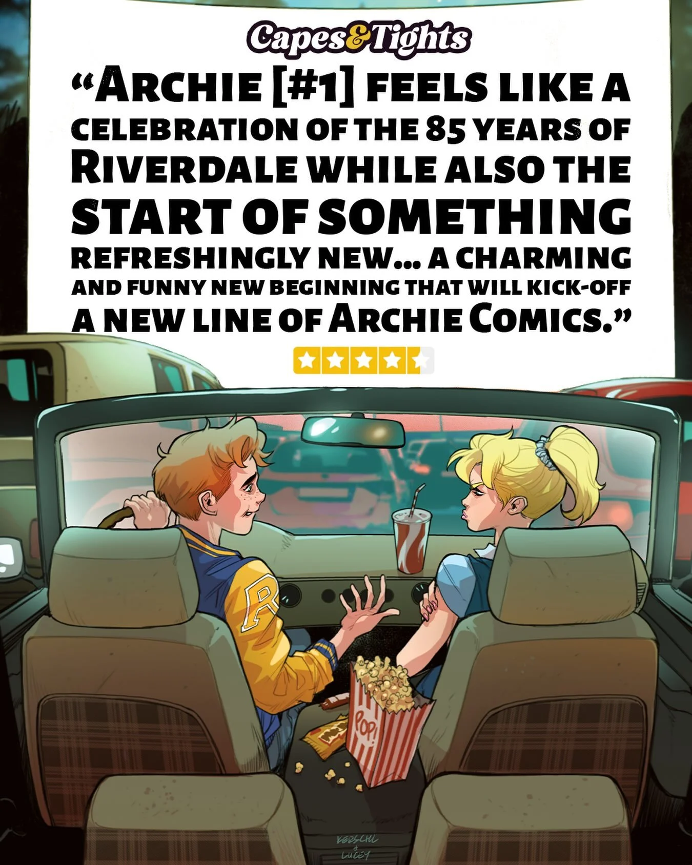 🍿ARCHIE #1 is coming SEPTEMBER 2nd!🍿

&nbsp;Puzzles! Pin-ups! And a veritable sweet shop of surprises that all link to the same inextricable mystery&hellip; Finally, your antidote for postmodern malaise has arrived. Welcome to the all-new ARCHIE #1
