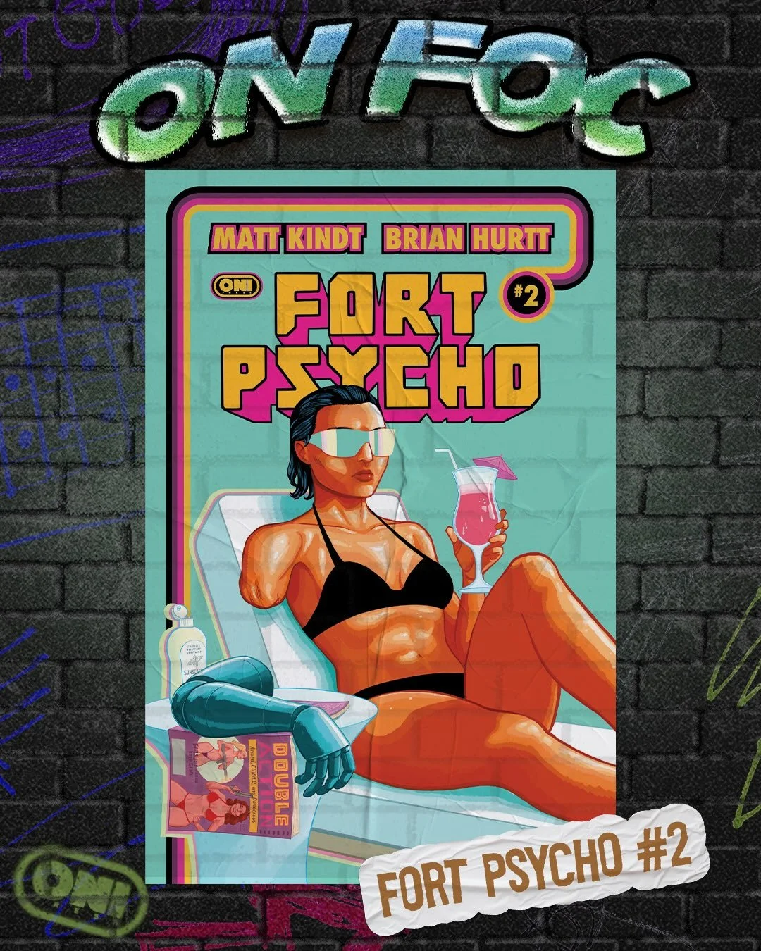 ‼️ON FOC‼️

FORT PSYCHO #2 (of 12)
✍️: @matt.kindt.for.real 
🖼️: @brihurtt 
COVER A: @brihurtt 

GOOD NEWS: YOU SURVIVED FORT PSYCHO #1! BAD NEWS: FORT PSYCHO #2 IS WHERE THINGS REALLY GET DANGEROUS! 

Our hero holds his breath because this gilded c