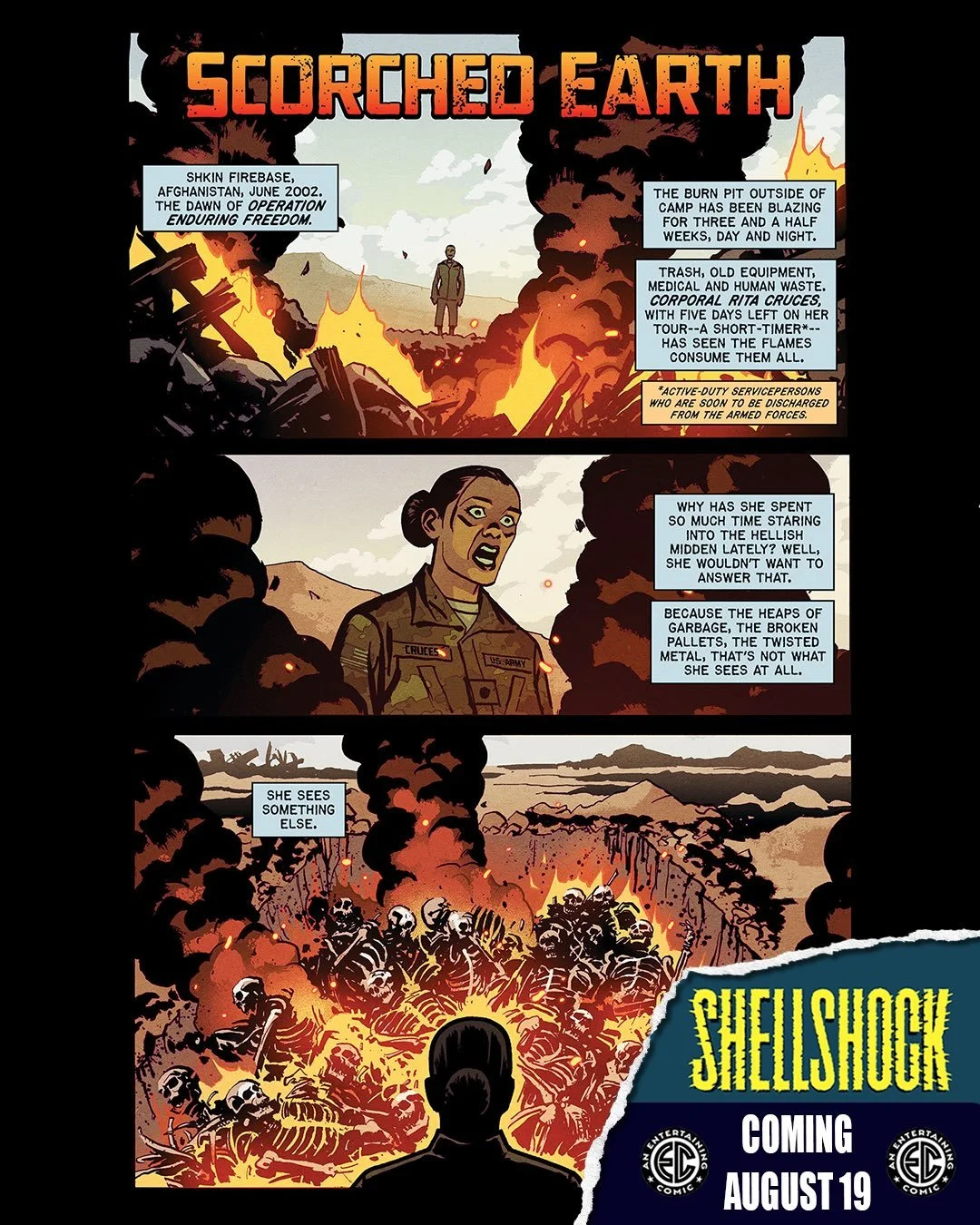💥EC SHELLSHOCK #1 IS OUT THIS WEEK!💥

NEW WARS! NEW SOLDIERS! SAME OLD PRICE TO PAY&hellip; Kiss your rifle and swallow your fear, because EC Comics is rotating back into combat for the 21st century&rsquo;s first dose of two-fisted fury with stagge