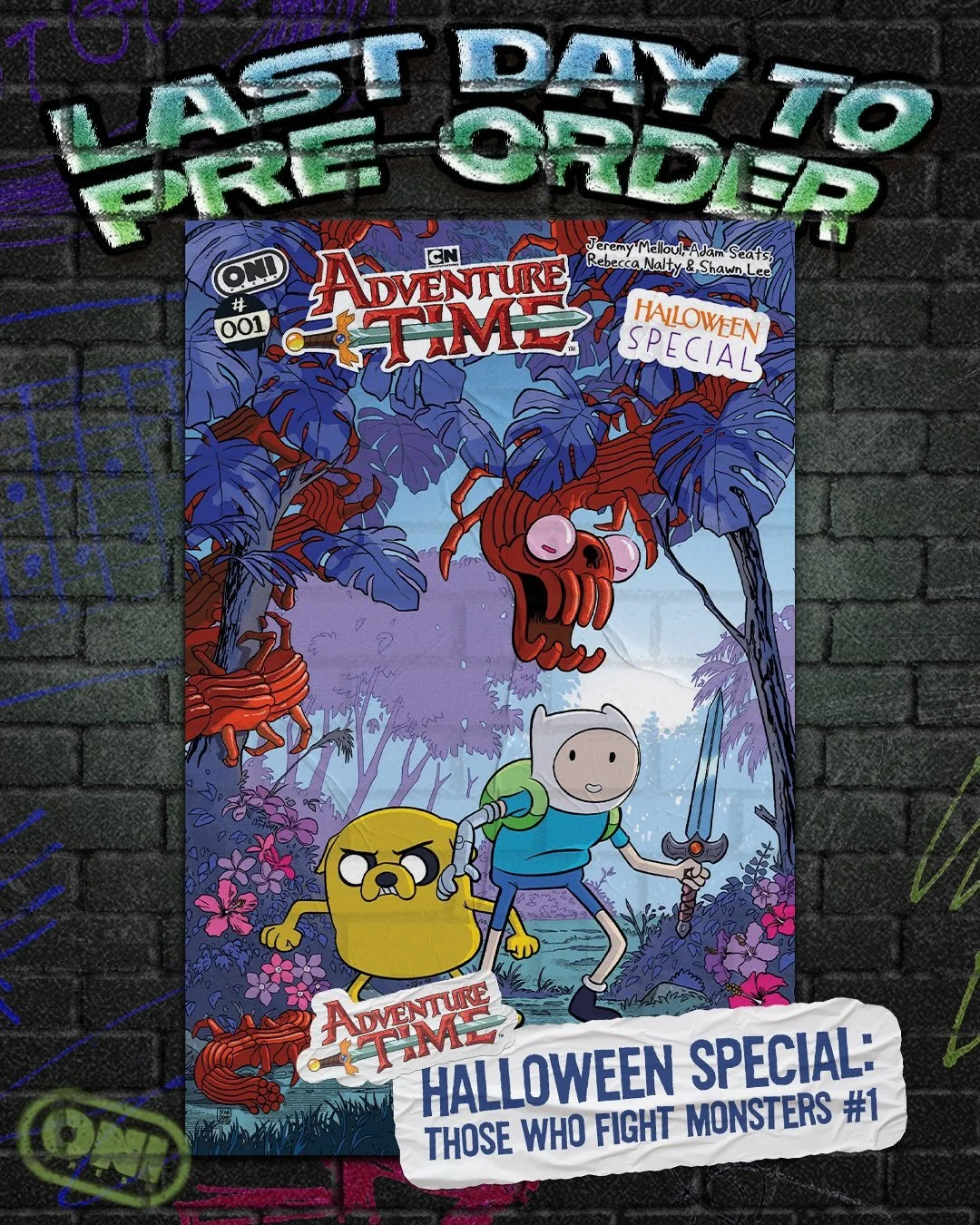 💥CALL YOUR LOCAL COMIC SHOP!💥

ADVENTURE TIME HALLOWEEN SPECIAL: THOSE WHO FIGHT MONSTERS #1
✍️: @imaginaryjeremy 
🖼️: @adamseatscomics 

BOO&hellip; FROM THE LAND OF OOO! ADVENTURE TIME&rsquo;S FIRST-EVER HALLOWEEN SPECIAL IS HERE! From writer Je