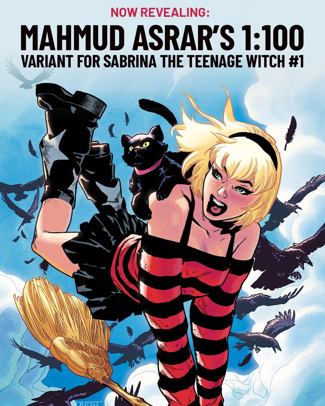 Only 5 days left to pre-order ✨SABRINA THE TEENAGE WITCH #1✨ from your local comic shop!

✍️: @corinnabechko 
🖼️: @ensayografico 
Variant Cover (1:100): @mahmudasrar 

#sabrina #sabrinatheteenagewitch #archiecomics