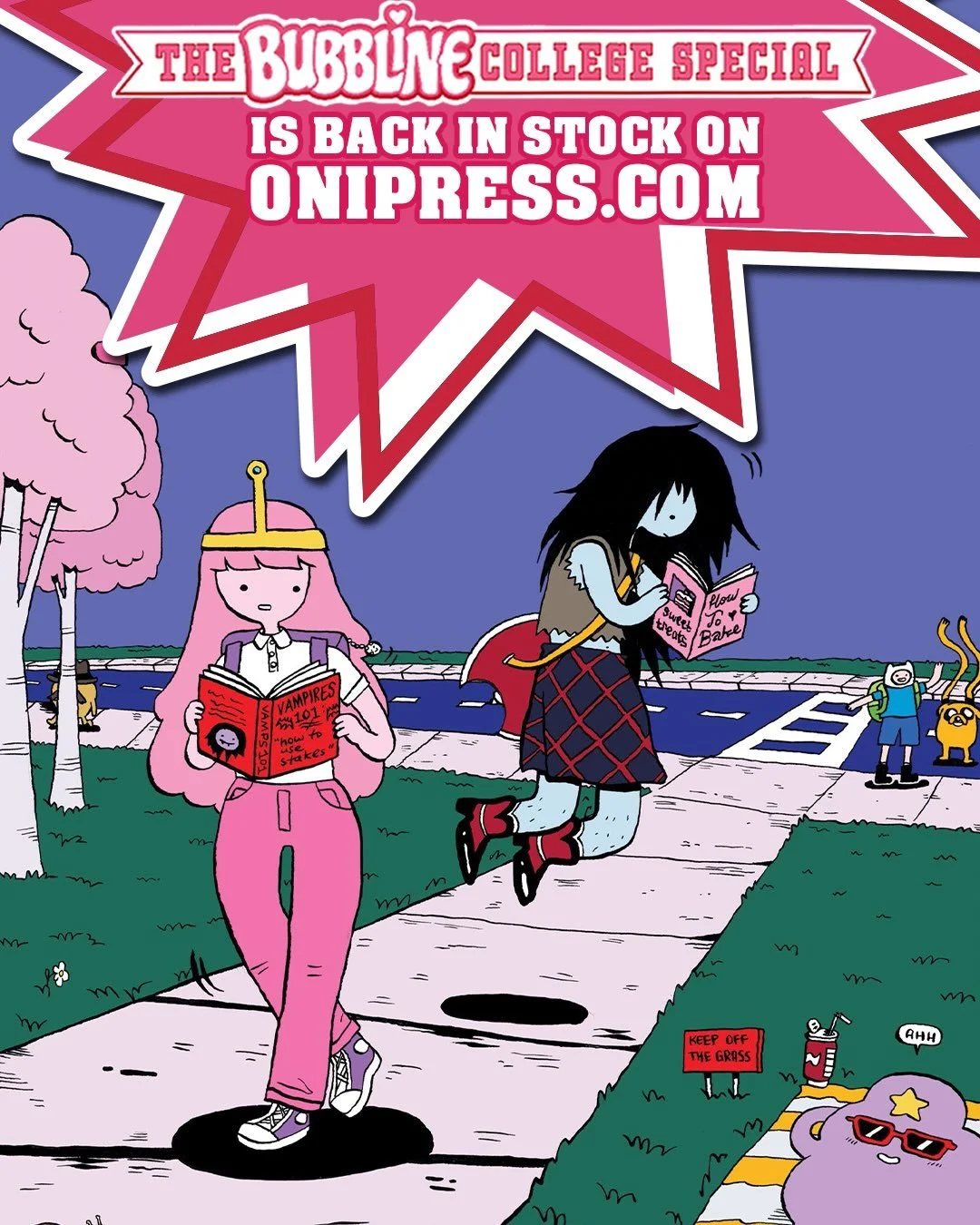 AFTER MONTHS OF BEING SOLD OUT&hellip;.

‼️THE BUBBLINE COLLEGE SPECIAL #1 by @cash_browns is back on OniPress.com‼️

Princess Bubblegum has just started school at Ooo University (double majoring in chemistry and princess, of course!). But between di
