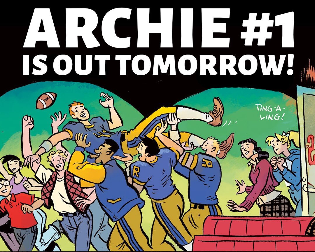 🏈GET READY!🏈

ARCHIE #1 is out everywhere tomorrow! 

‼️VISIT YOUR LOCAL COMIC SHOP‼️