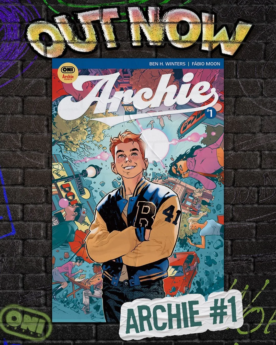 ✨OUT NOW!✨

ARCHIE #1
✍️: @benhwintersauthor 
🖼️: @fabiomoon 
For his entire life, 17-year-old Archie Andrews has had it all: adoring friends, football glory, and a natural charm that always seems to make him the center of attention. Now, through hi