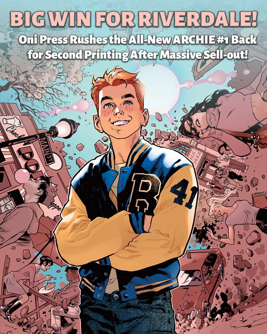 The milestone first issue of the joyous new series by New York Times best-selling writer @benhwintersauthor and multiple Eisner Award-winning artist @fabiomoon has sold out at the distributor level and will return to stores on October 21st!🍦

PRAISE