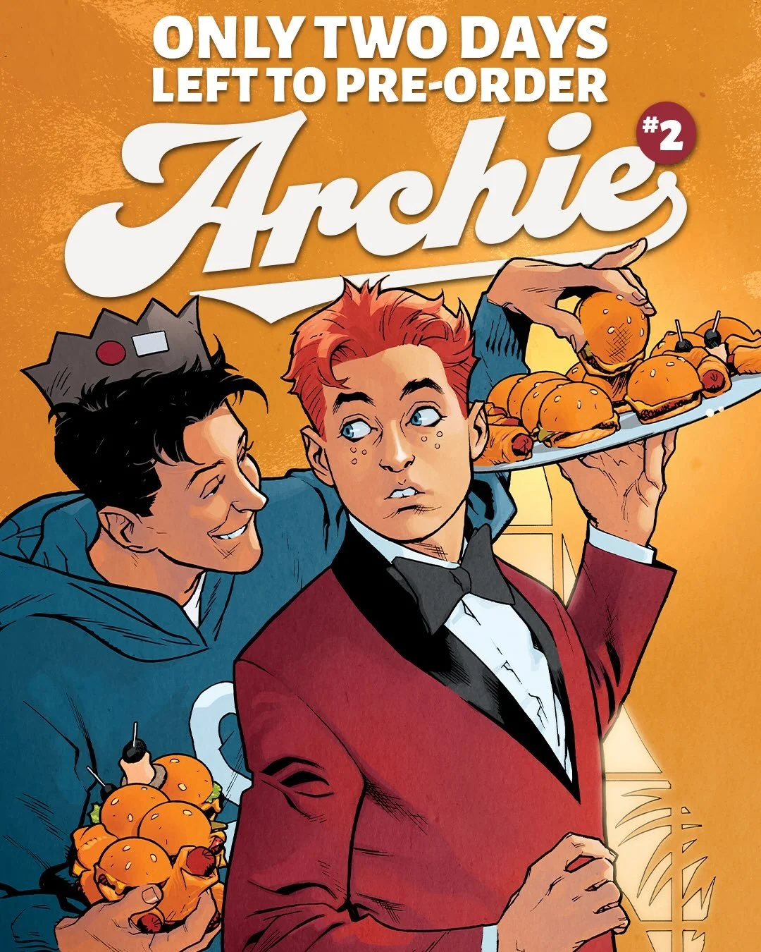 **and ARCHIE #1&rsquo;s second printing!

📖Call your local comic shop to reserve your copies!📖

🍔ARCHIE #2🍔
✍️: @benhwintersauthor 
🖼️: @fabiomoon 
COVER A: @stuartimmonen 
COVER B: @fabiomoon 
COVER C: @rachael_stott_9 
VARIANT COVER (1:10): @d