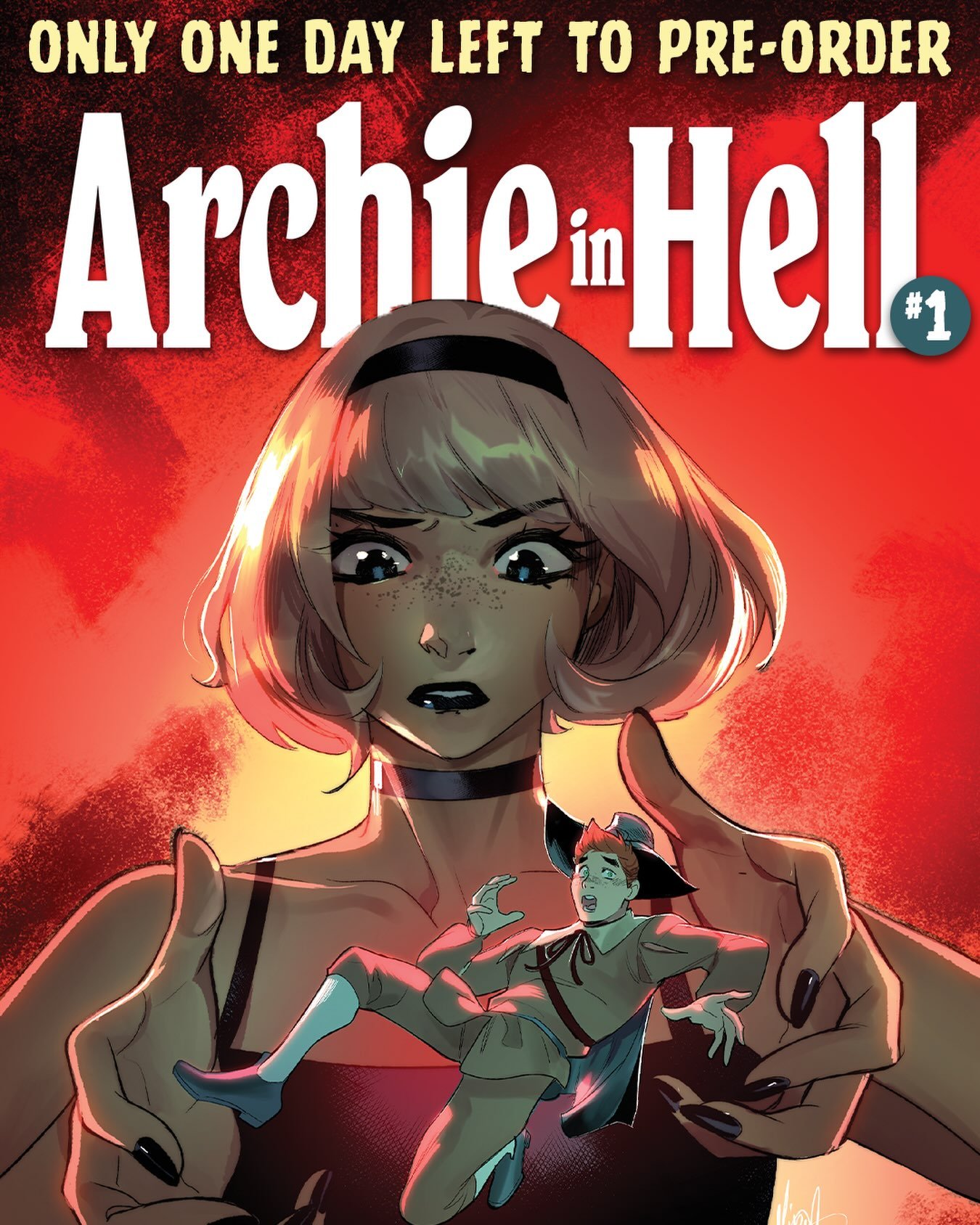 ⏳CALL YOUR LOCAL COMIC SHOP!⏳

Pre-order ARCHIE IN HELL #1 by Sept. 28th!

ARCHIE IN HELL #1
✍️: @catbirdplanet 
🖼️: @mistertylercrook 
VARIANT COVER (1:50): @mirkand89 
🔥ON SALE NOVEMBER 4th🔥

#archie #archiecomics #archieandrews