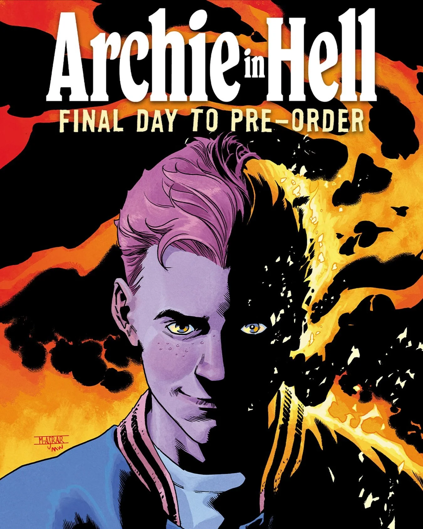 CALL YOUR LOCAL COMIC SHOP TODAY&hellip;.. or else! 😈

ARCHIE IN HELL #1
✍️: @catbirdplanet
🖼️: @mistertylercrook
VARIANT COVER (1:100): @mahmudasrar
🔥ON SALE NOVEMBER 4th🔥

#archie #archiecomics #archieandrews