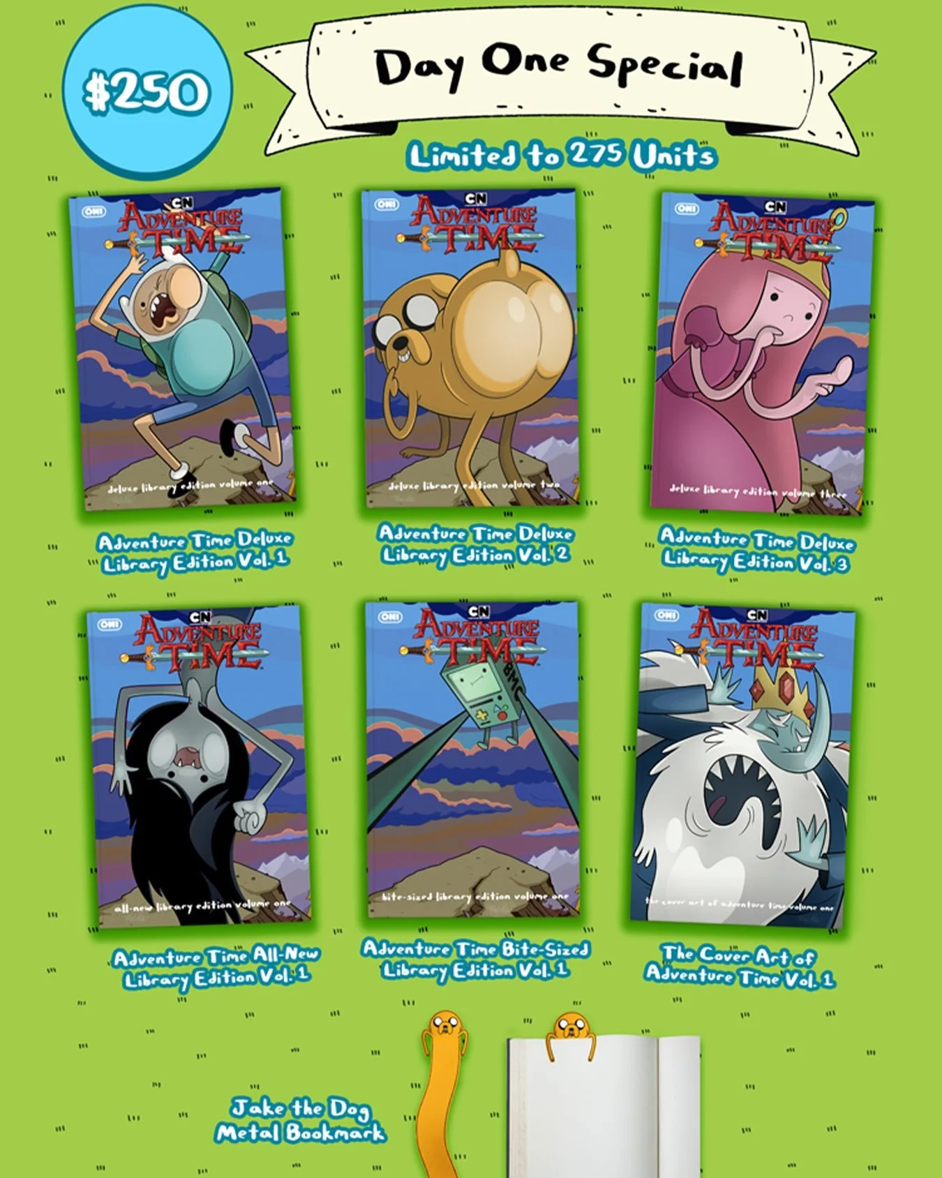 ‼️ADVENTURE TIME DELUXE COMICS LIBRARY&mdash;FUNDED IN 7 MINUTES!‼️

Don&rsquo;t miss out on the Day 1 Special!! Only available at this price until 9/30 at 7 AM PT:

DAY ONE SPECIAL INCLUDES:
✨ADVENTURE TIME DELUXE LIBRARY EDITION VOL. 1 HC
✨ADVENTUR