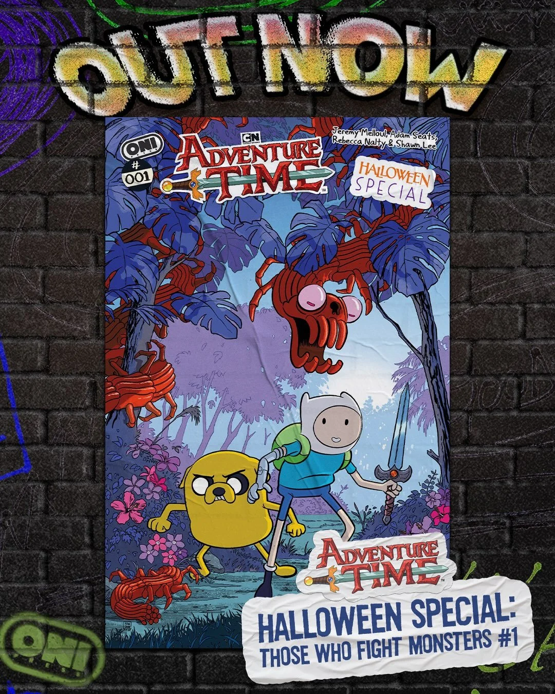 ✨OUT NOW!✨

🎃ADVENTURE TIME HALLOWEEN SPECIAL: THOSE WHO FIGHT MONSTERS #1 🎃
✍️: @imaginaryjeremy
🖼️: @adamseatscomics

BOO&hellip; FROM THE LAND OF OOO! ADVENTURE TIME&rsquo;S FIRST-EVER HALLOWEEN SPECIAL IS HERE! From writer Jeremy Melloul (Dung