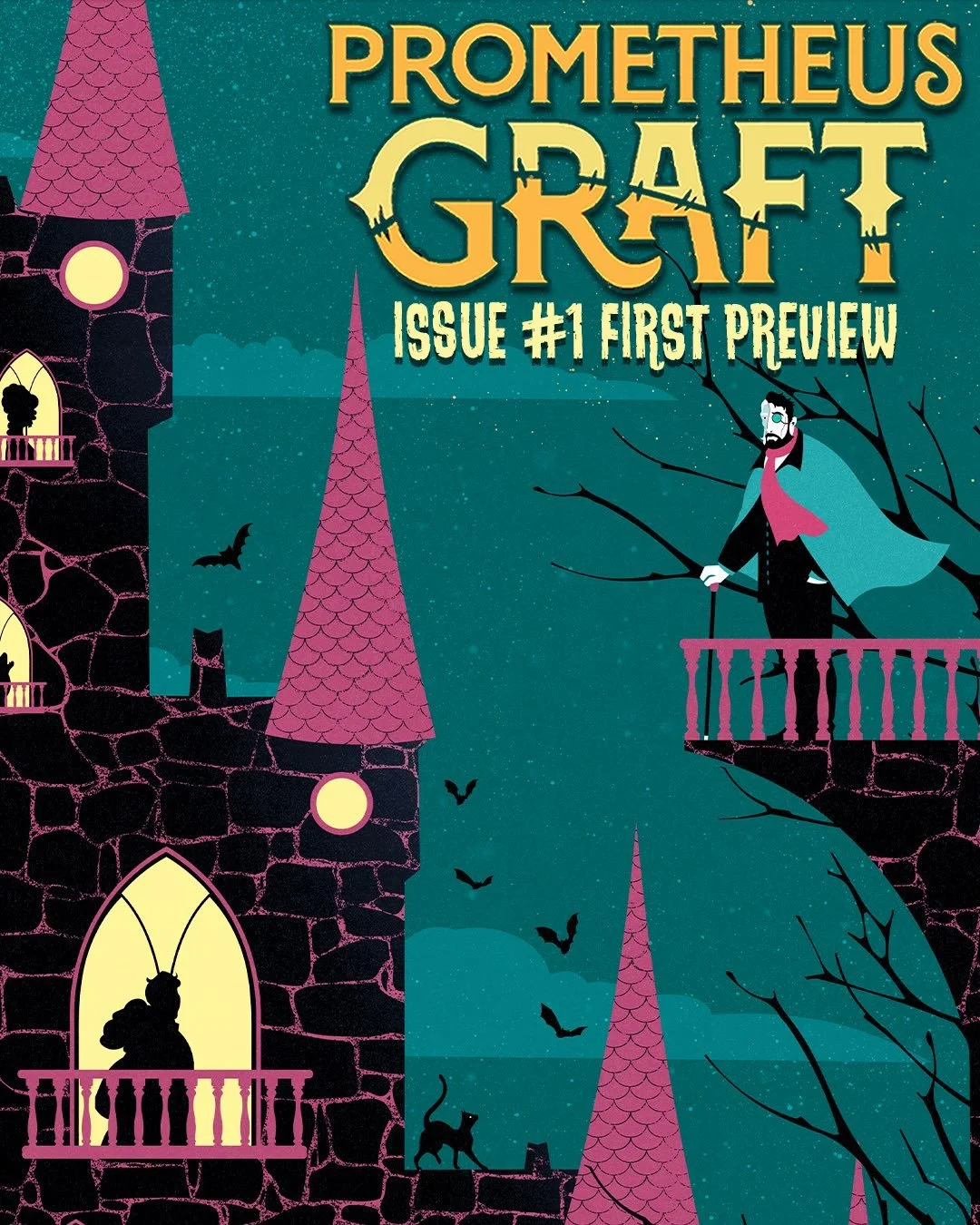 ✨FIRST PREVIEW✨

🪞PROMETHEUS GRAFT: THE SLAYINGS AT DEATH&rsquo;S END #1🪞
✍️: @gwnorthy
🖼️: @caitlinyarsky
VARIANT COVER (1:20) BY @gengibres
ON SALE: 12/9/26 | FOC: 11/2/2026

This winter, acclaimed writer George Northy (Yuletide, EC&rsquo;s Shiv