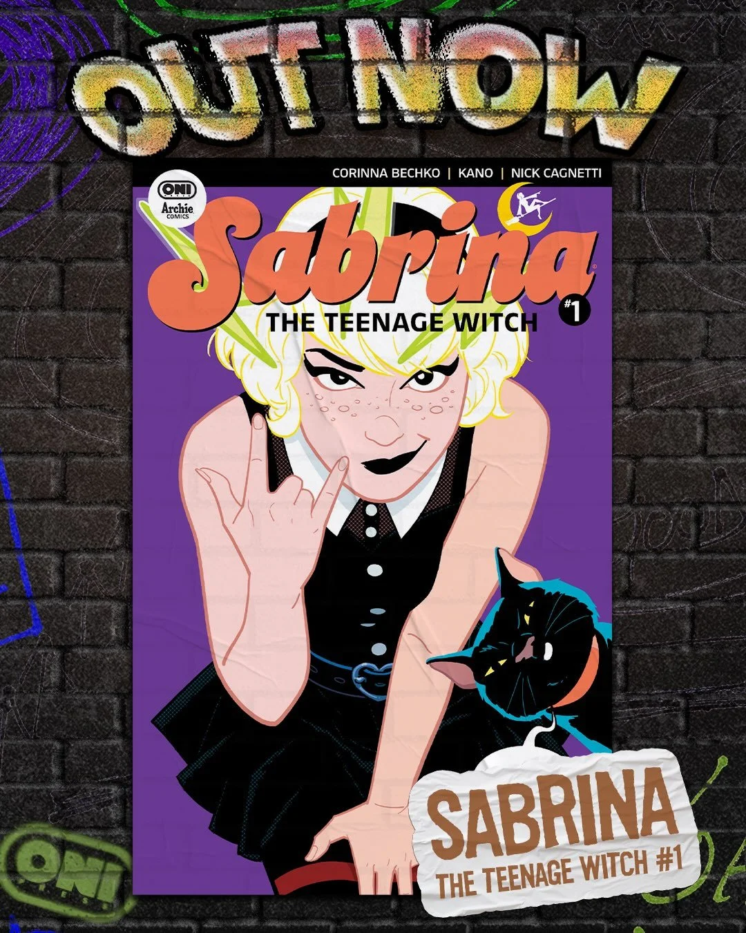 ‼️OUT NOW‼️

🌙SABRINA THE TEENAGE WITCH #1🌙
✍️: @corinnabechko
🖼️: @ensayografico

Who&rsquo;d ever want to be ordinary when you could be a teenage witch instead? Still reeling from the surprise revelation of her secret birthright, and with Hallow