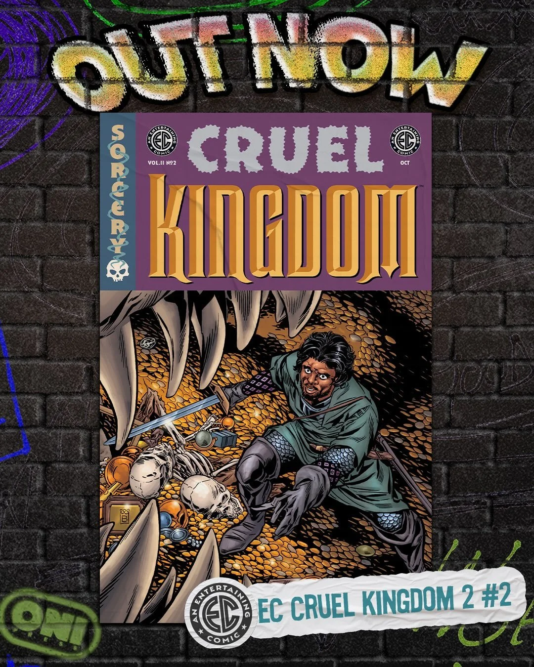 💥VISIT YOUR LOCAL COMIC SHOP TODAY!💥

🐉EC CRUEL KINGDOM 2 #2🐉
✍️: @ishmahab @gaileyfrey #JamesLowder
🖼️: @ramonfbachs73 @craig.a.taillefer @old_qfwfq 
COVER A: @buckycomics

Kneel and beg for another ruinous day of existence... because EC Comics