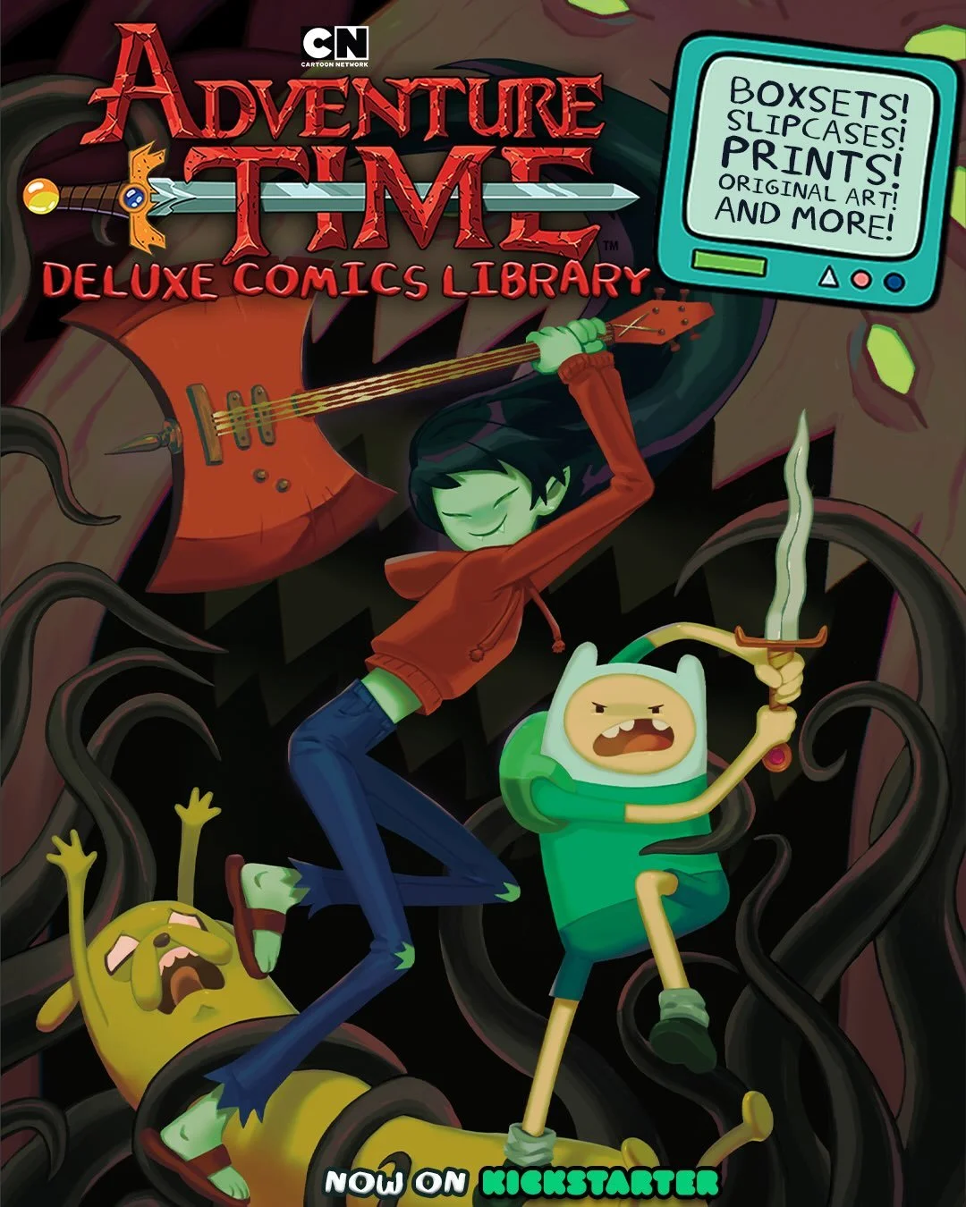 🌟Have you seen these JUST ANNOUNCED Adventure Time box sets?🌟

NOW AVAILABLE ON THE ADVENTURE TIME DELUXE COMICS LIBRARY KICKSTARTER: 

🍬JAKE THE DOG BOX SET
🍬LADY RAINICORN BOX SET
🍬LUMPY SPACE PRINCESS BOX SET

All containing&hellip;
🌱15 year