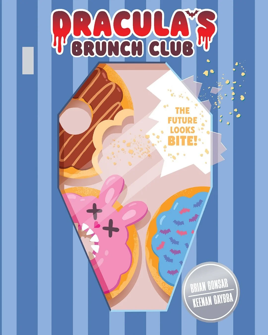 🩸COMING AUGUST 2027&hellip;🩸

Grab another bite of 🍩DRACULA&rsquo;S BRUNCH CLUB🍩 from Brian Gonsar and Keenan Gaybba!

We&rsquo;re serving up a spooky sequel to the Ringo Award-Nominated graphic novel with 🧛🏻&zwj;♂️DRACULA&rsquo;S BRUNCH CLUB: 