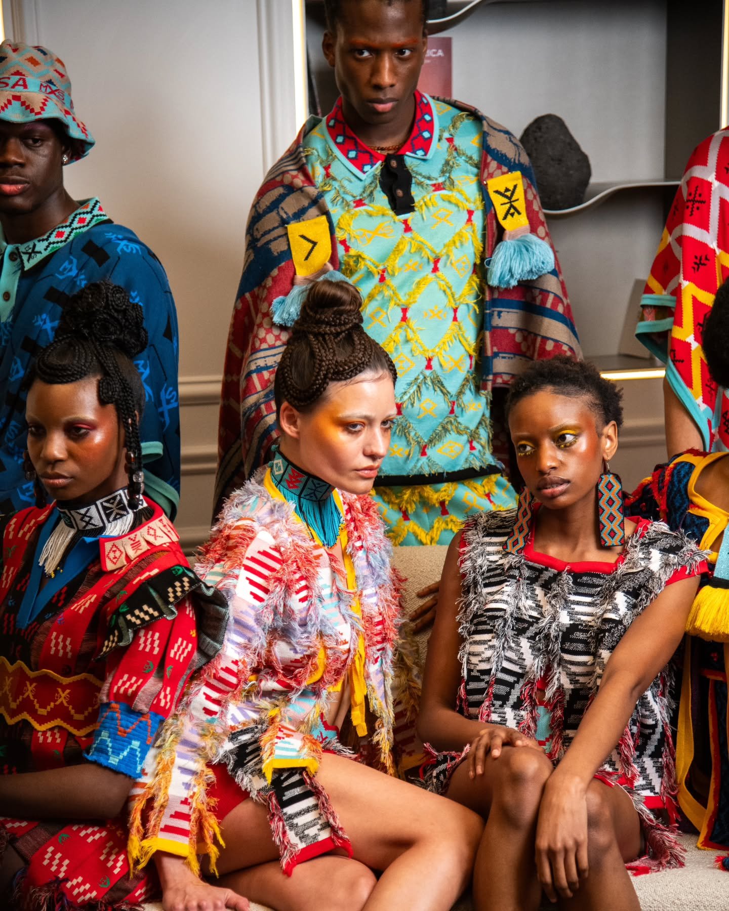 More than a fragrance a story of heritage.

Maxhosa Africa | Scent of Africa 
@maxhosa @scentofafrica

Hair Team @fffashionweekhair 
Hair Lead: @hauseoflino
Creative lead: @nallahsangare
First lead: @shampoo.suicide_pdx
Hair products powered by: @kev
