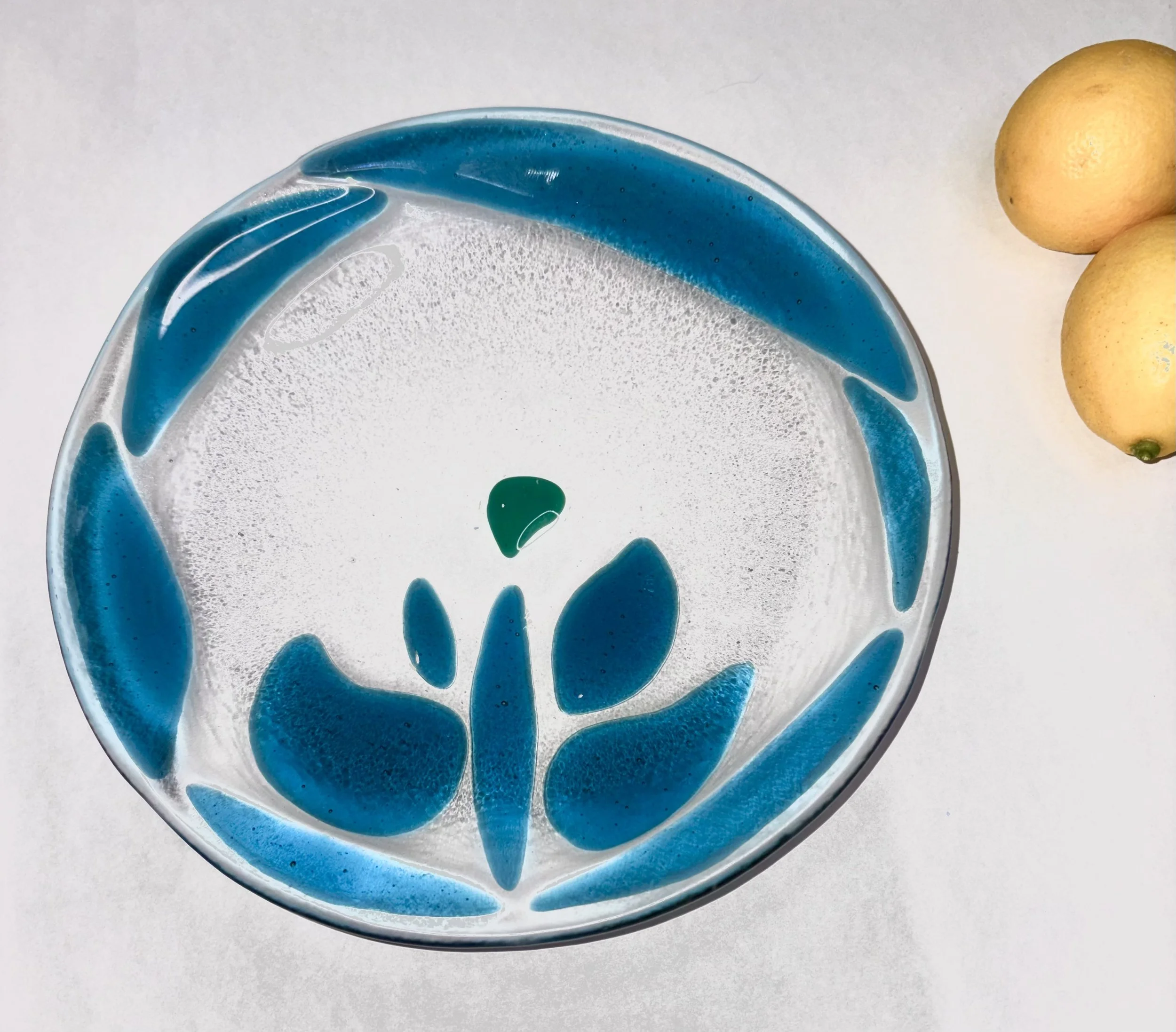 nine inch fused glass bowl