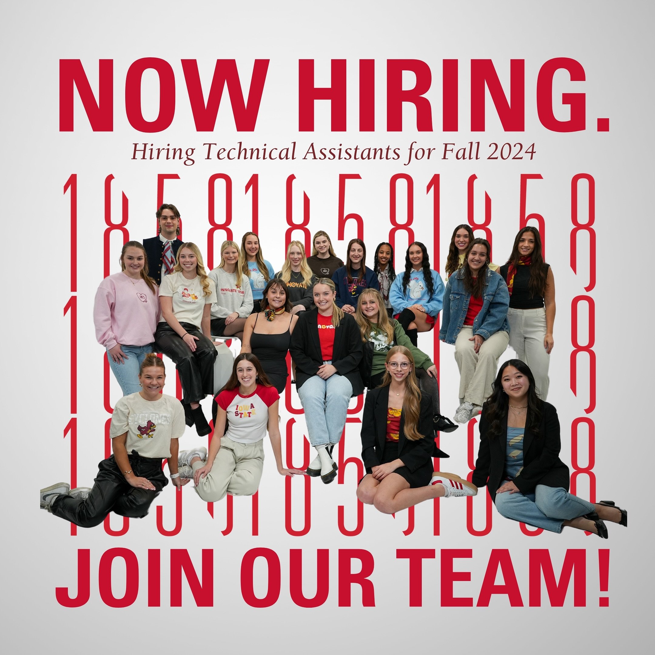 WE ARE HIRING!!💡 Interested in joining the Innovate 1858 team? Applications are open for Fall 2024! We are hiring technical assistants only at this time. 

The benefits of working at Innovate 1858 include a hands-on experience within the retail indu