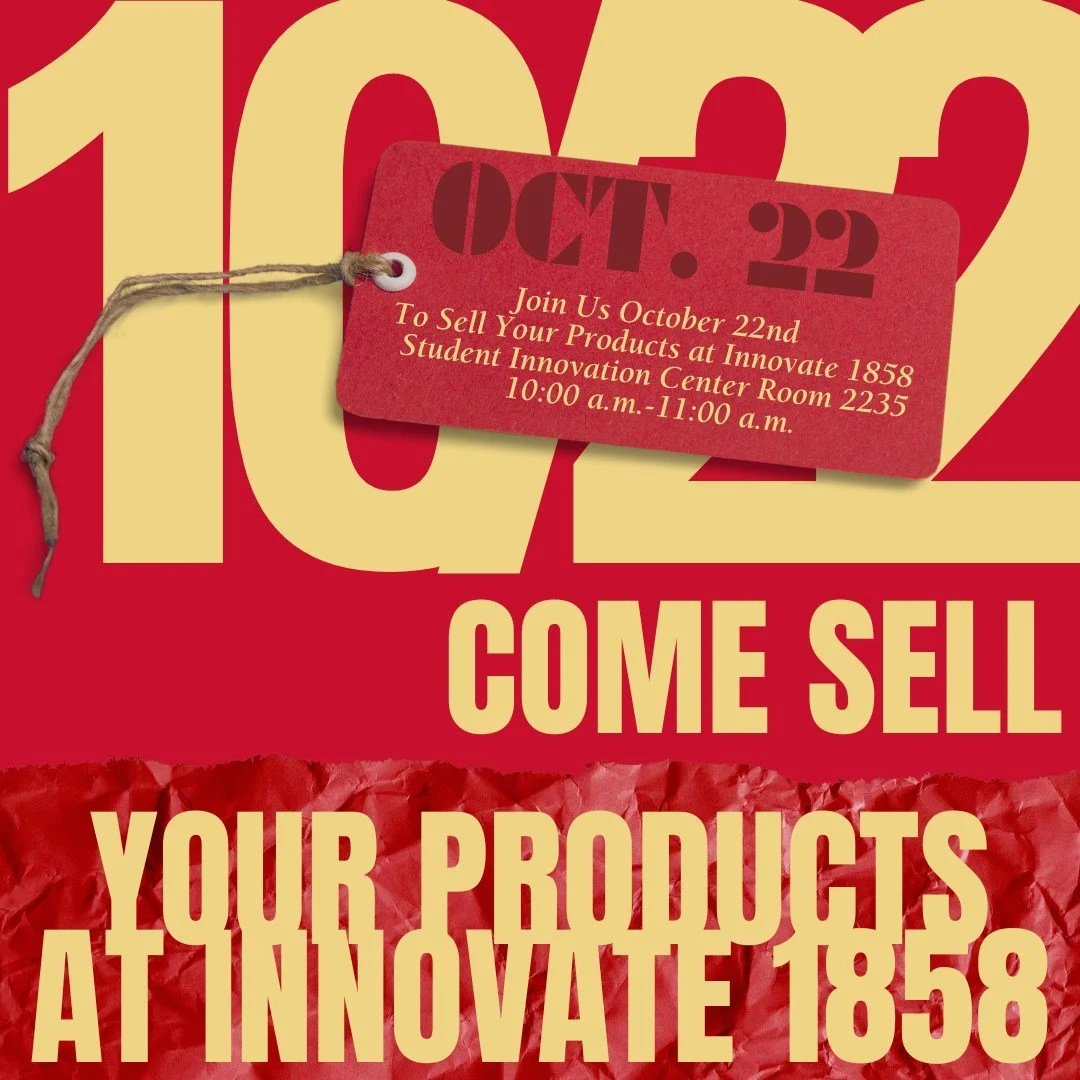 Want to see your products featured at Innovate 1858? Join us for our second pitch session of the semester this Wednesday, October 22nd. See you there!

#pitchsession #studentmakers #productpitch #innovate1858 #forcyclonesbycyclones #iowastateuniversi