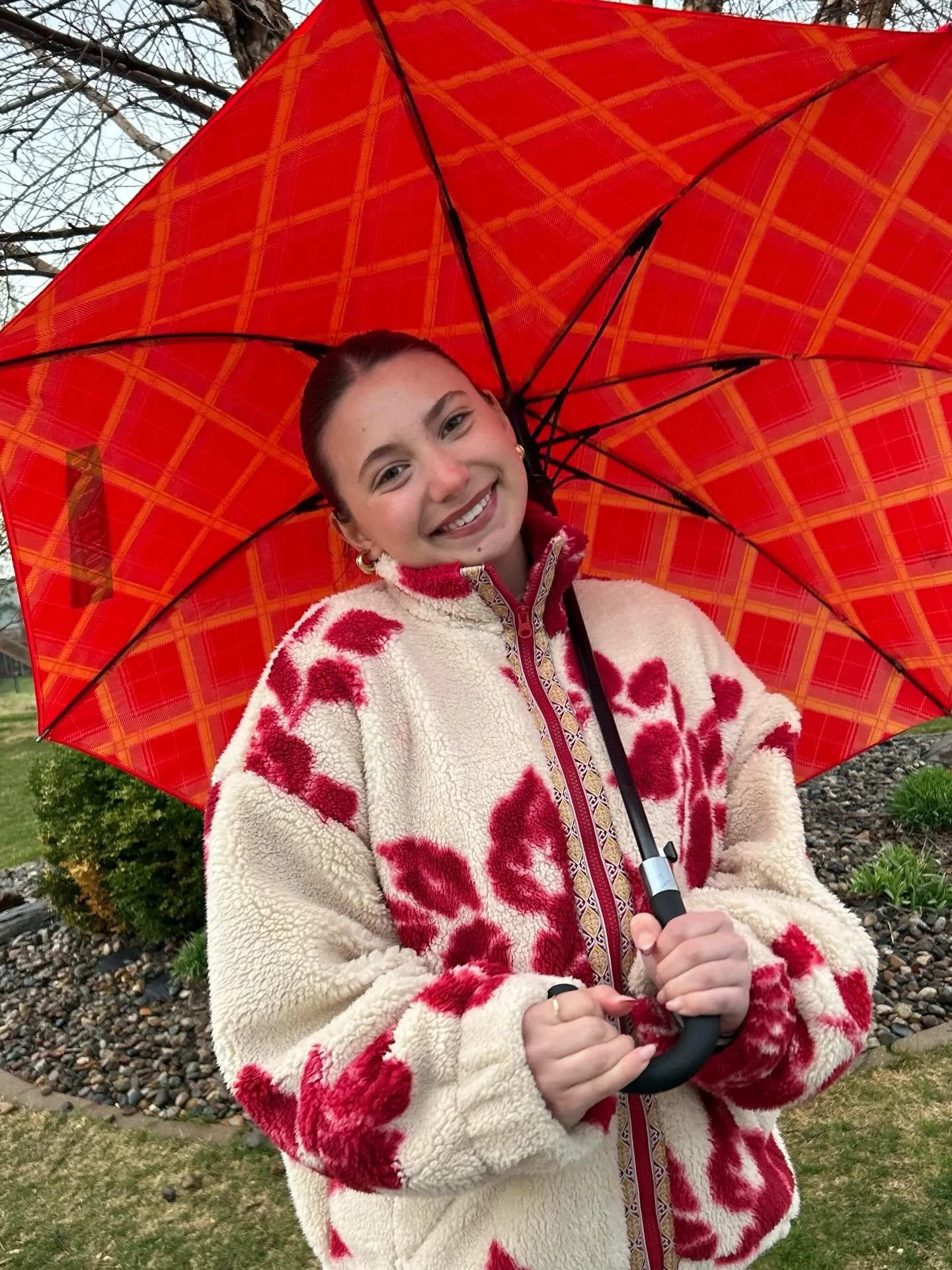 Don&rsquo;t get caught in the rain 🌧️ Grab our tartan umbrella&mdash;20% off at Innovate 1858!