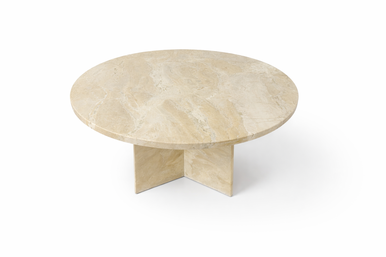 Italian Breccia Marble Round Dining Table, 20th Century vv.png