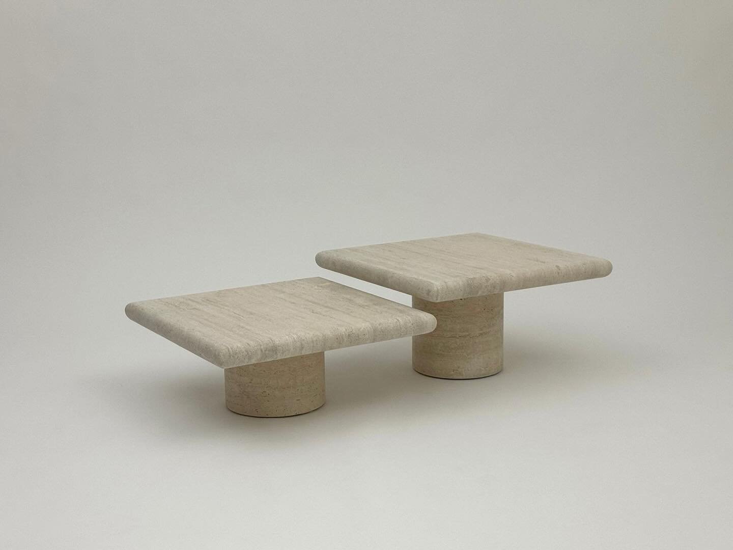 VV l Angelo Mangiarotti Italia Travertine Side Table Set 1970&rsquo;s

#vvinteriorhome #interiorstylist #1stdibs #interiordesign #moderndesign #contemporarydesign