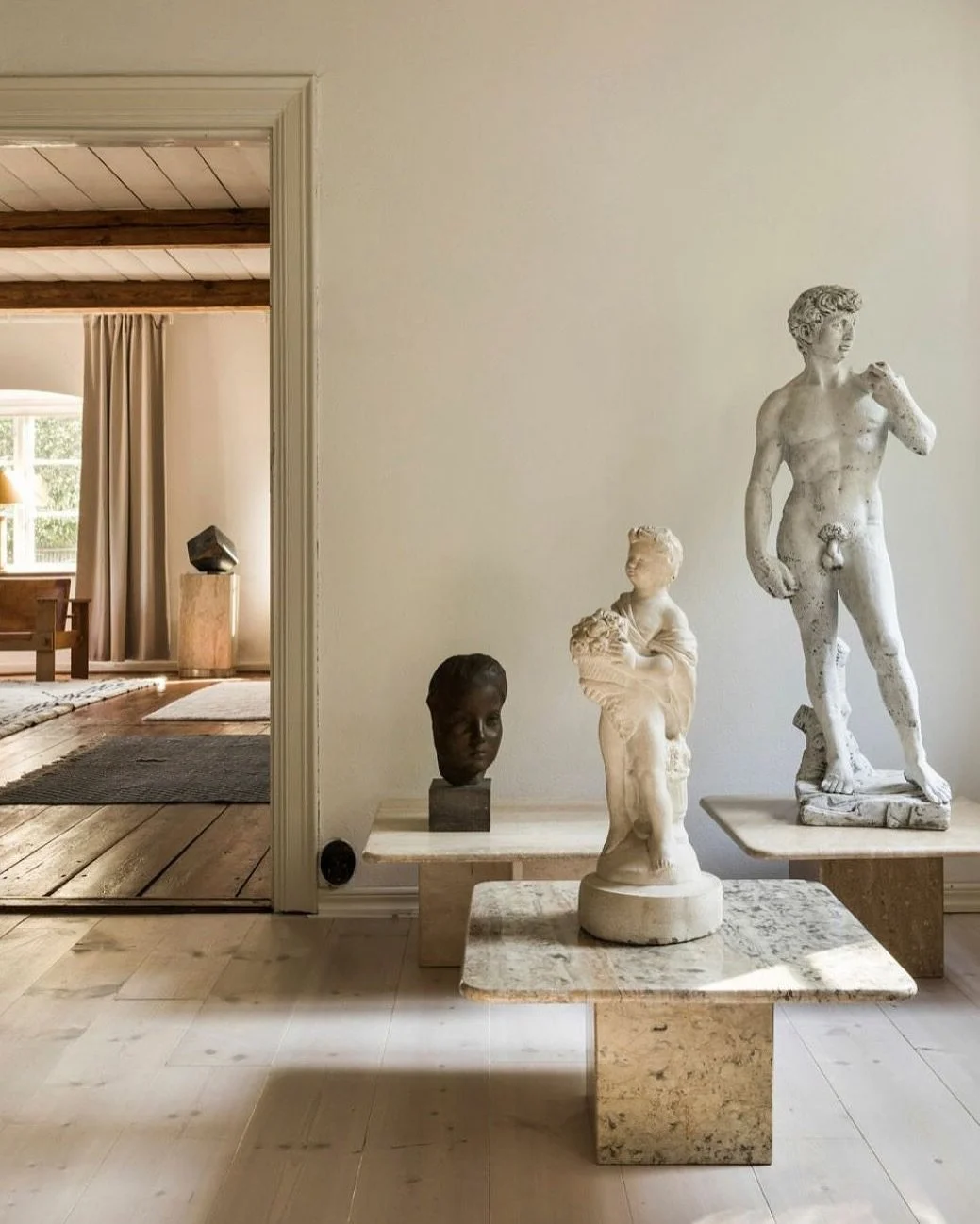 David, Italian School &middot; 19th Century
A sculptural interpretation inspired by the iconic David, now part of our studio.

Project: Sk&aring;neg&aring;rd by Fredrika Magnusson Ciotti
Featured in: ELLE Sverige

#ArtInInteriors #Sculpture #DesignCu