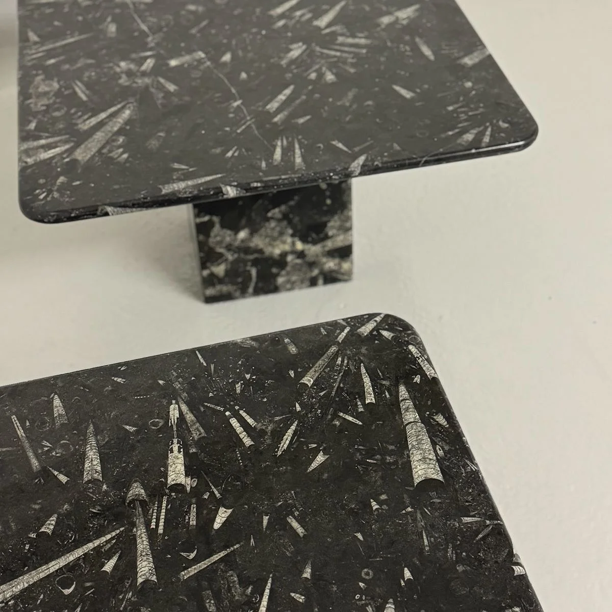 No longer available.
This pair of rare fossil marble tables has found a new home in a private project in Paris.

At VV Interior Home we curate timeless pieces that embody both natural history and design culture, unique works that resonate beyond tren