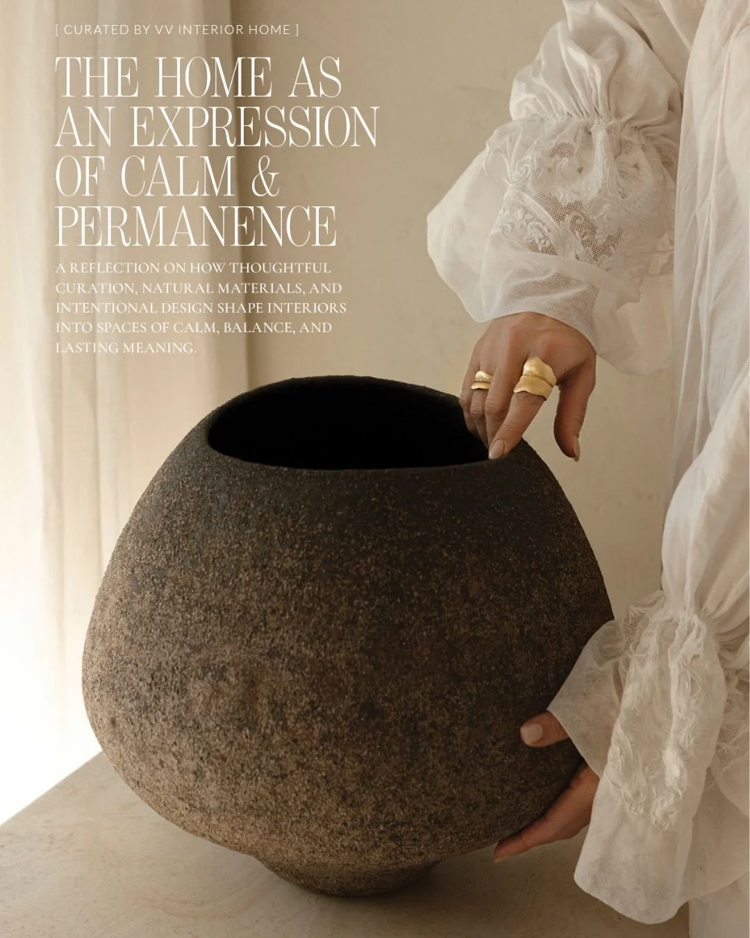 A living space as an expression of calm and permanence.

Featured in @lifemagazines , this intervention reflects a quiet approach to interior curation &mdash; where each element is selected for its presence, its material integrity, and its ability to