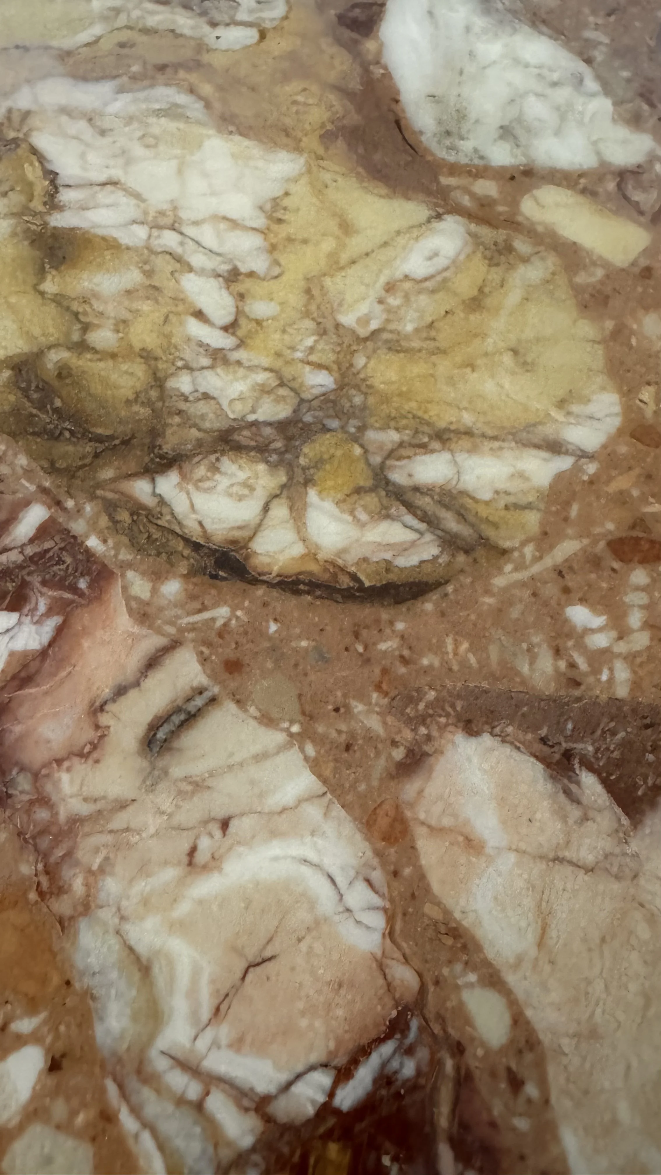 Exceptional Vintage Italian Marble Dining Table, 1970s