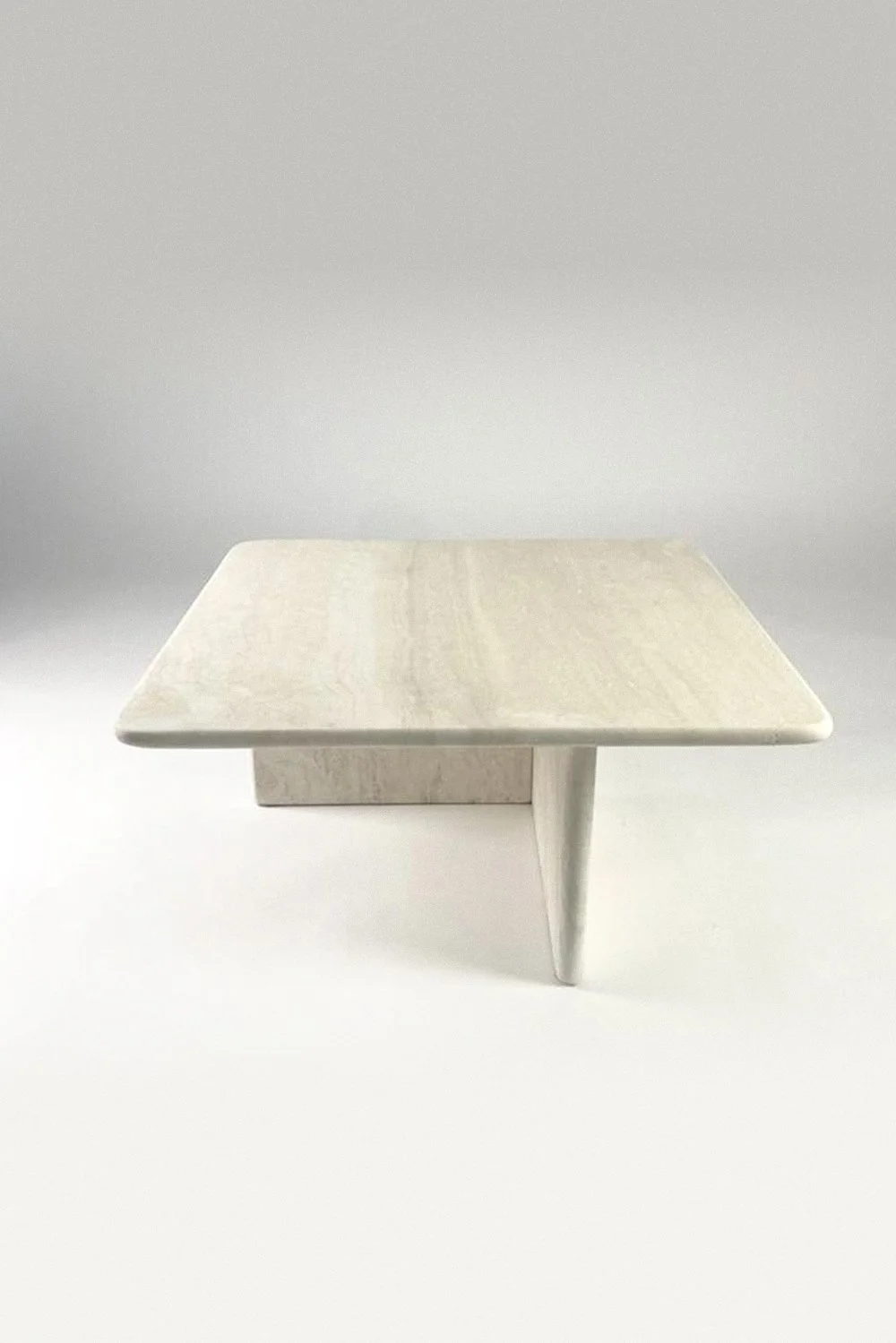 Vintage 1970s Travertine Coffee Table